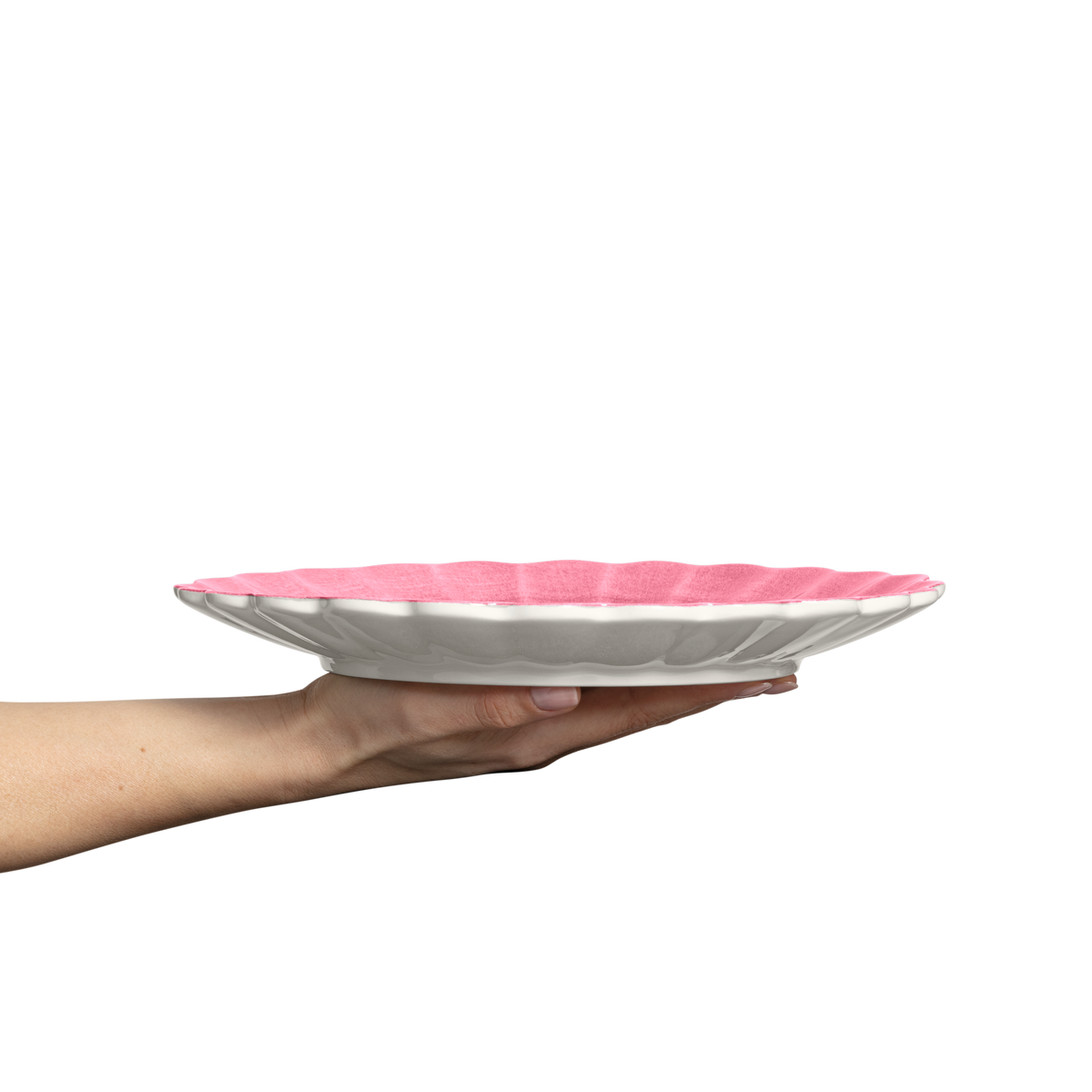 Oyster Plate 28 cm Pink