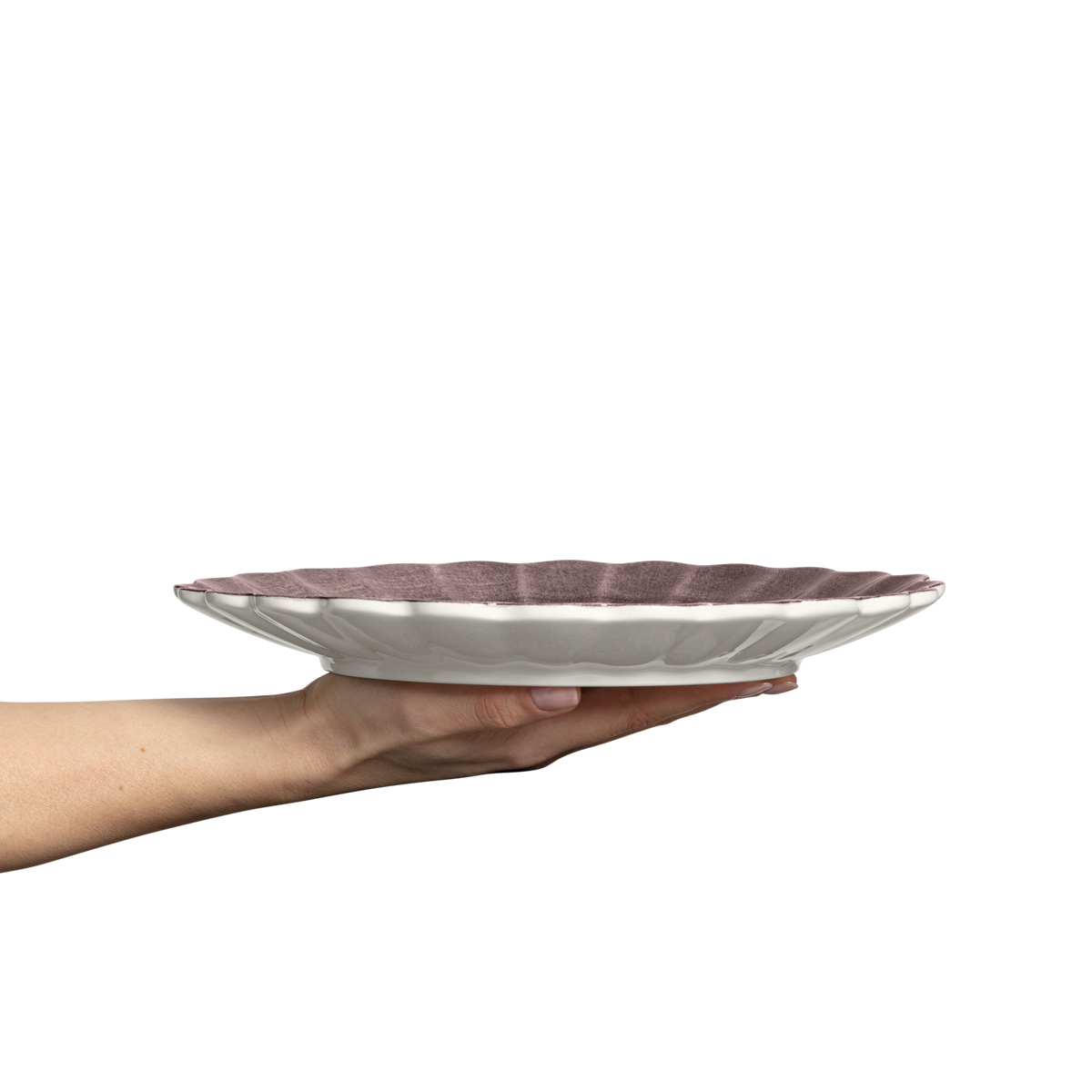 Oyster Tallrik 28 cm Plum