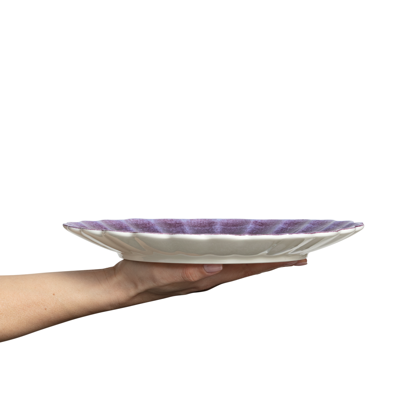 Oyster Plate 28 cm Purple