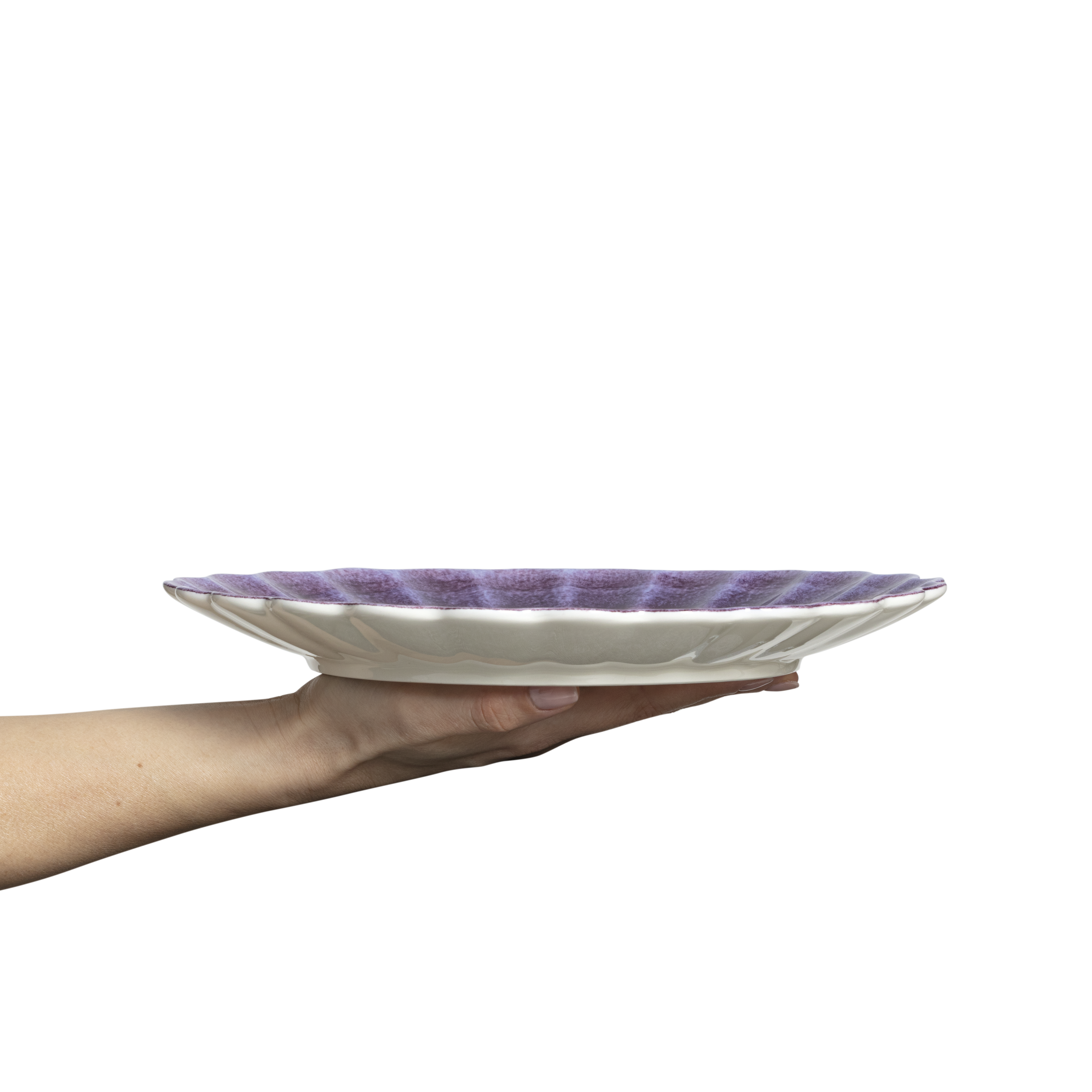 Oyster Plate 28 cm Purple