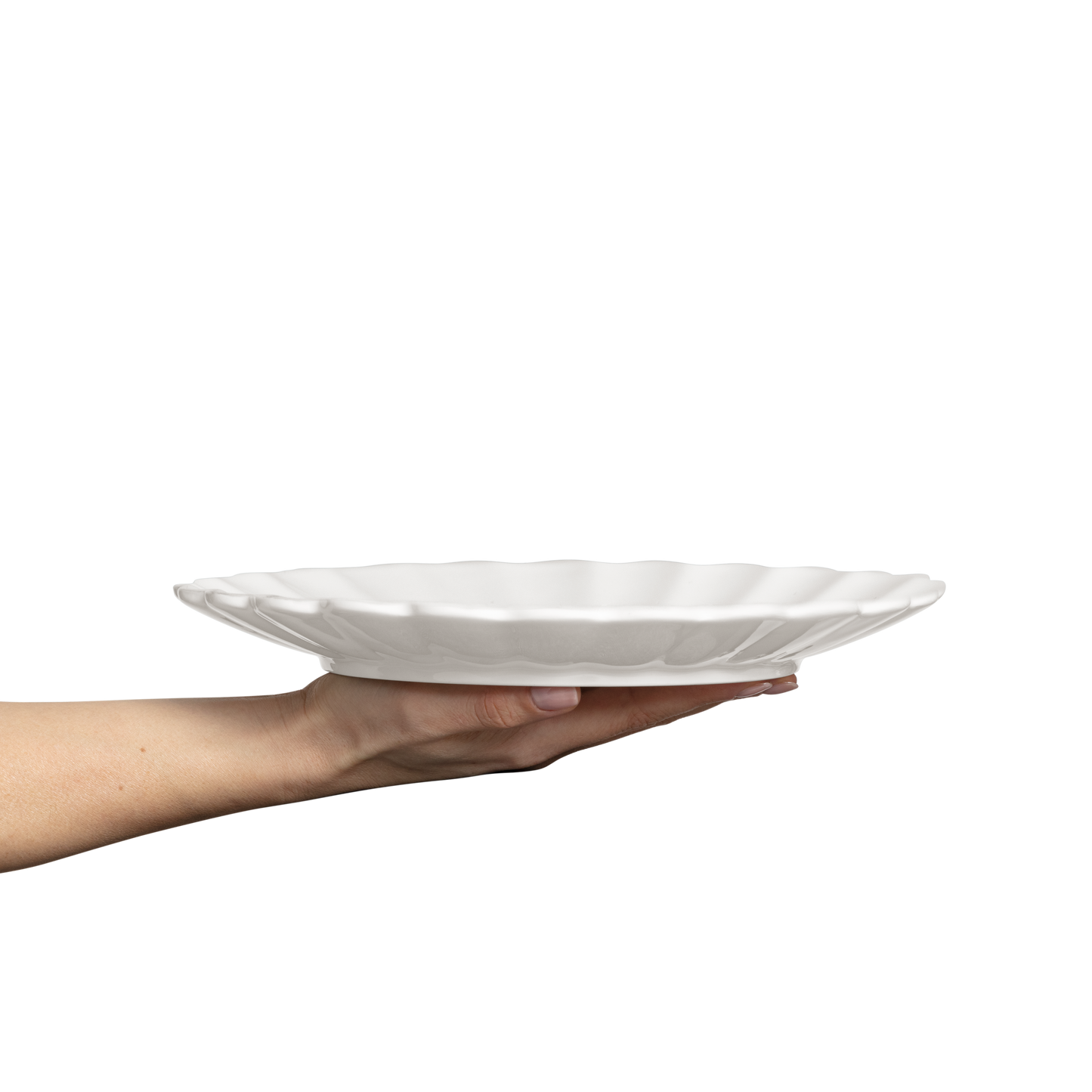 Oyster Plate 28 cm White