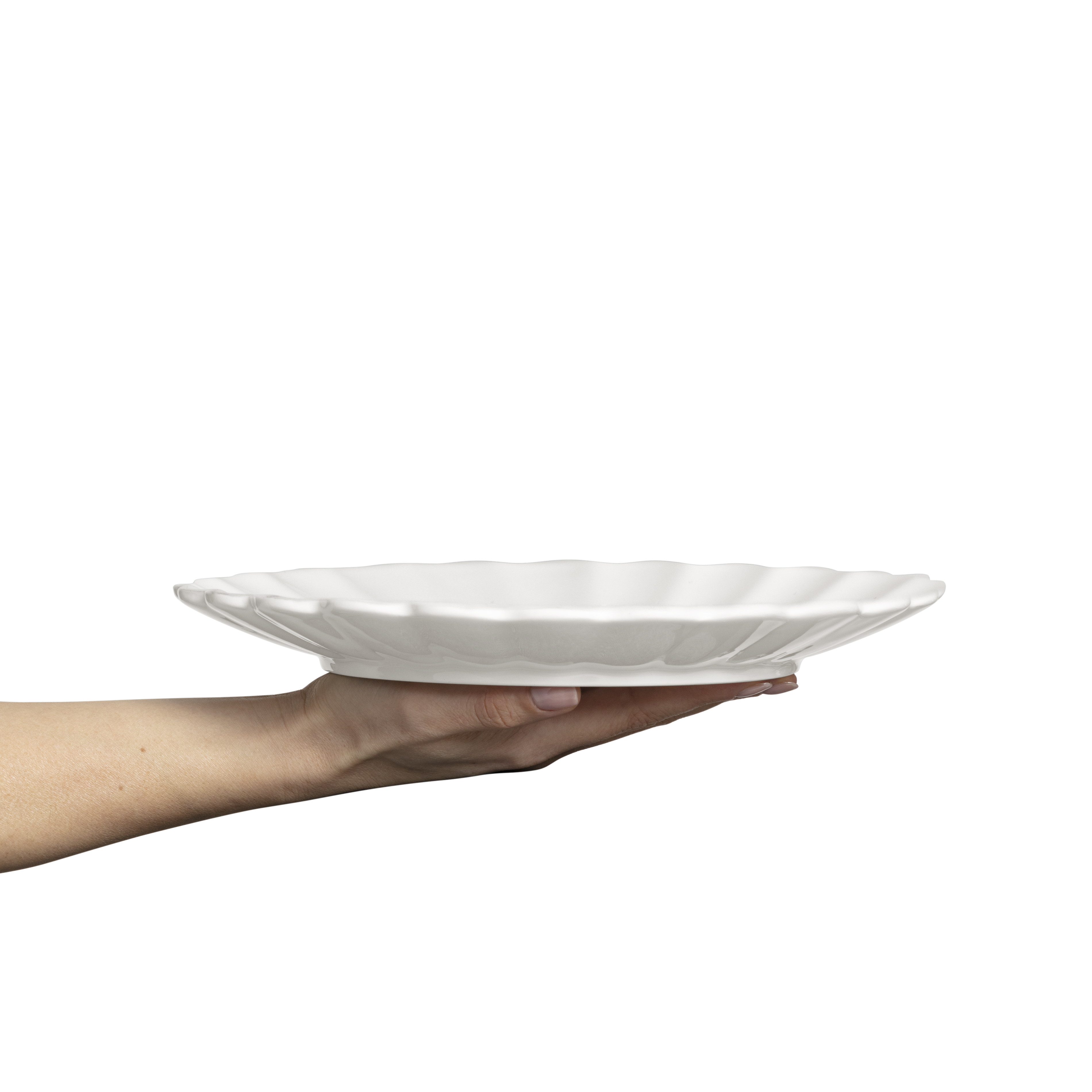 Oyster Plate 28 cm White