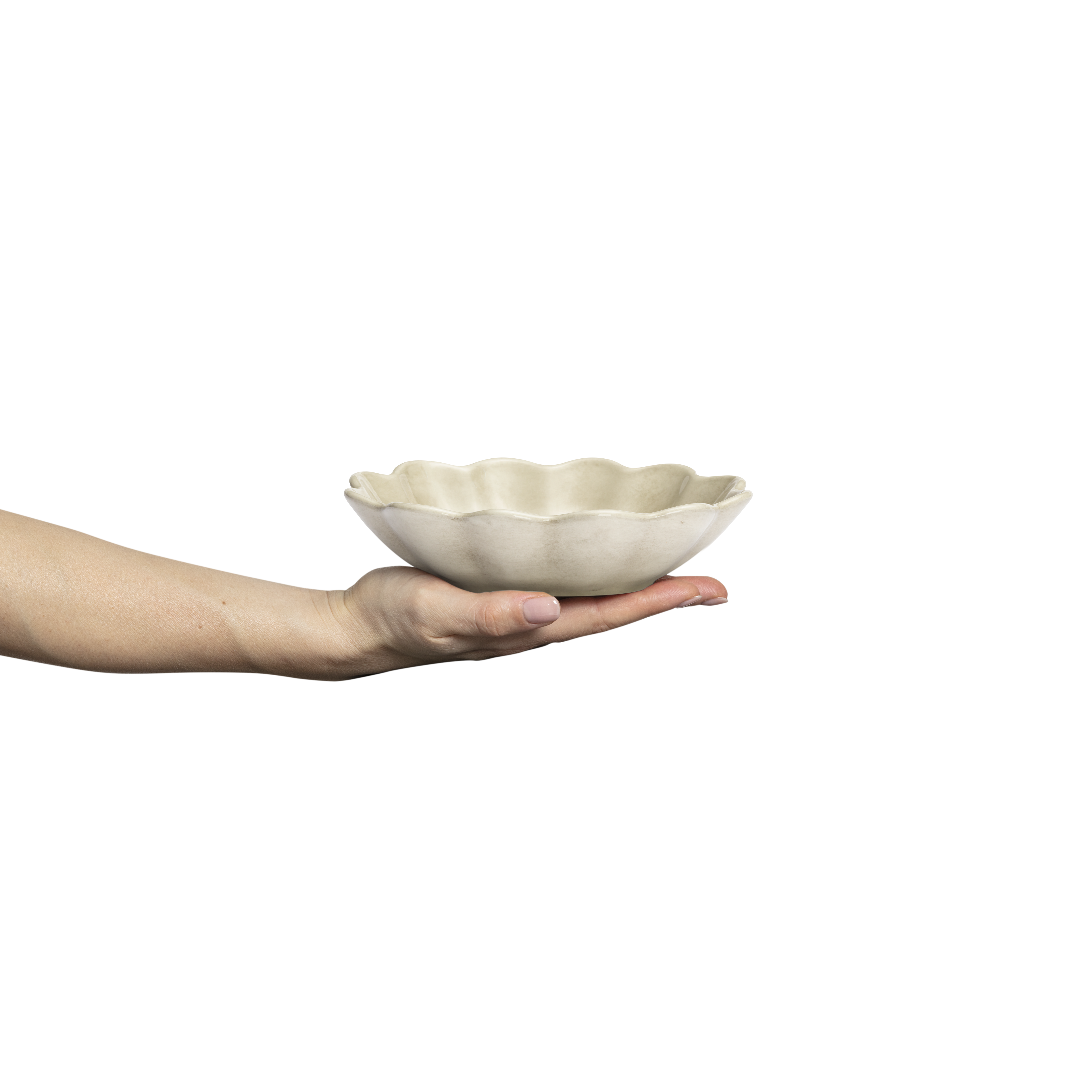 Oyster Bowl 18 x 16 cm / 40 cl Sand