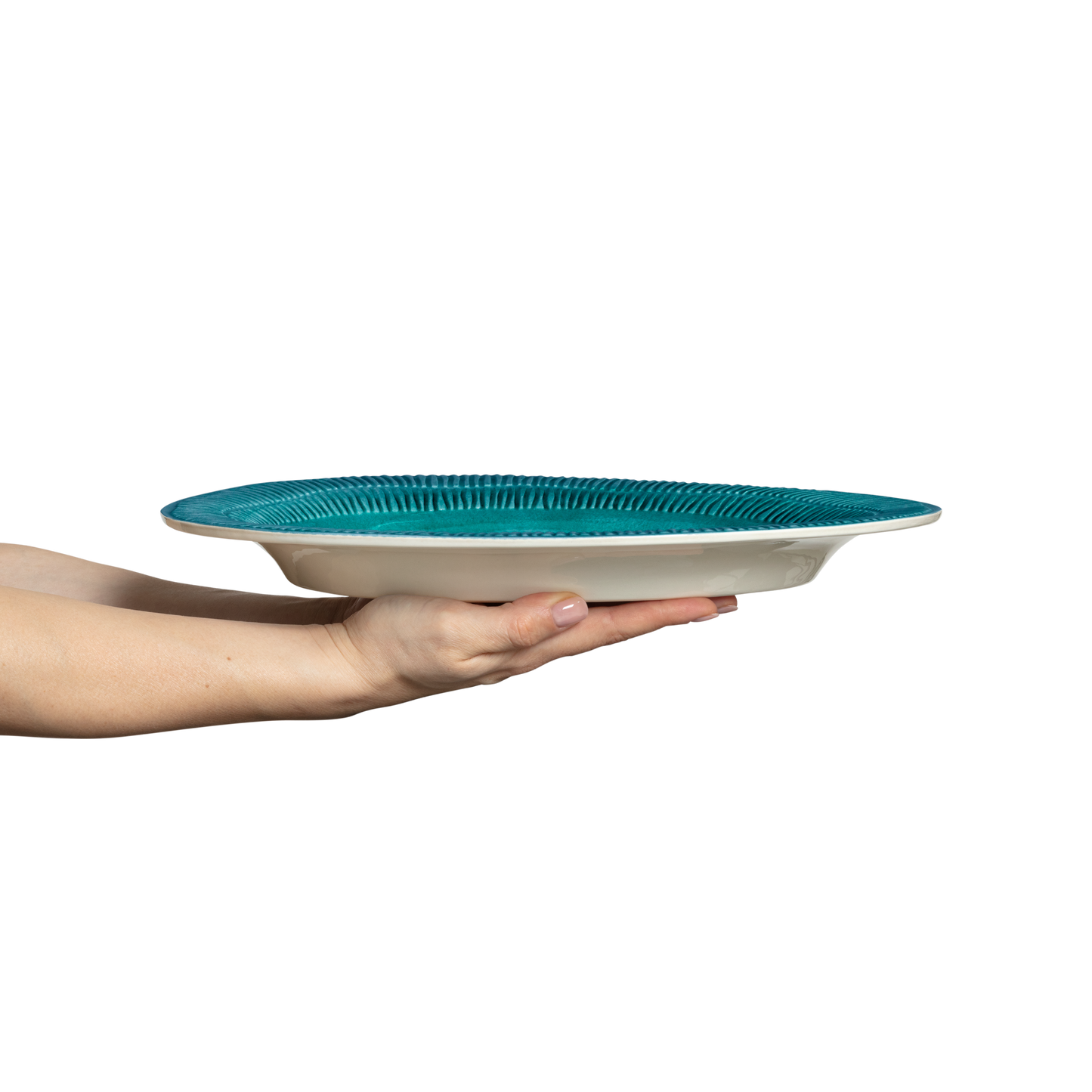 Stripes Platter 35 x 30 cm Ocean