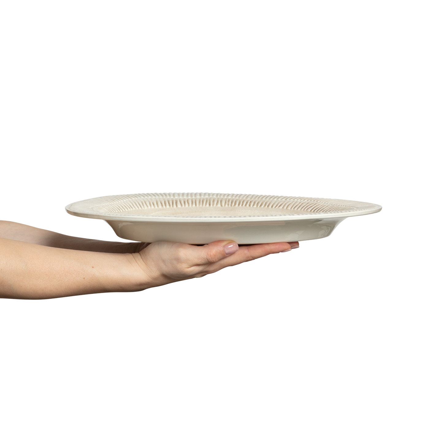 Stripes Platter 35 x 30 cm Sand
