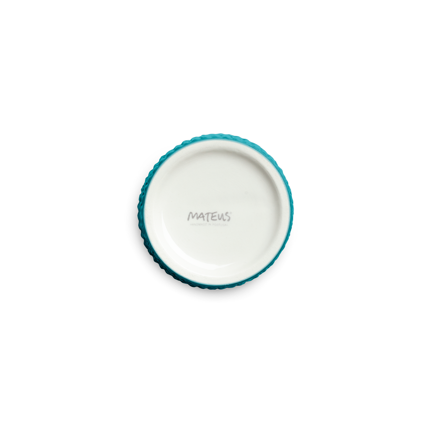 ocean ceramic mug bottom on a white background