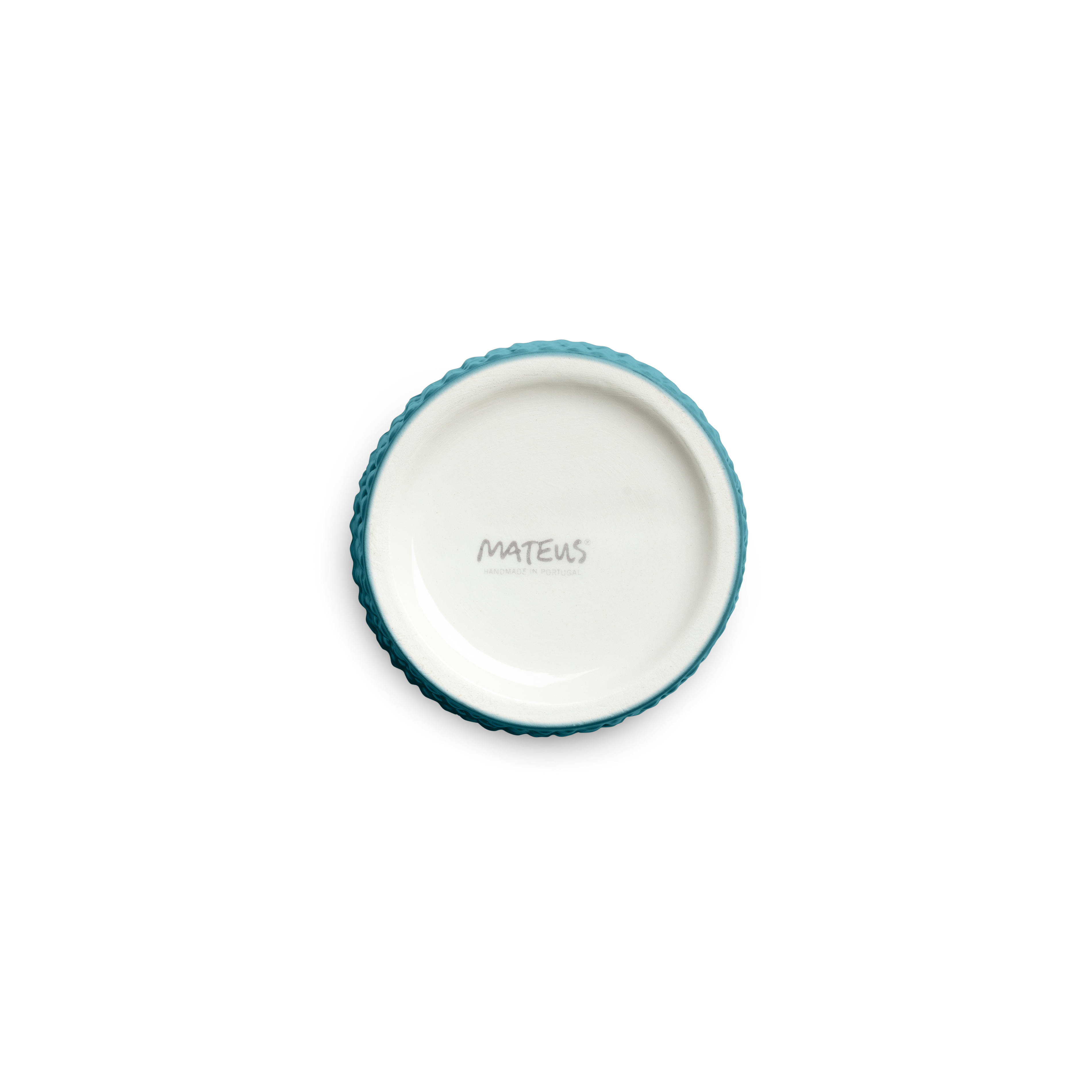 ocean ceramic mug bottom on a white background