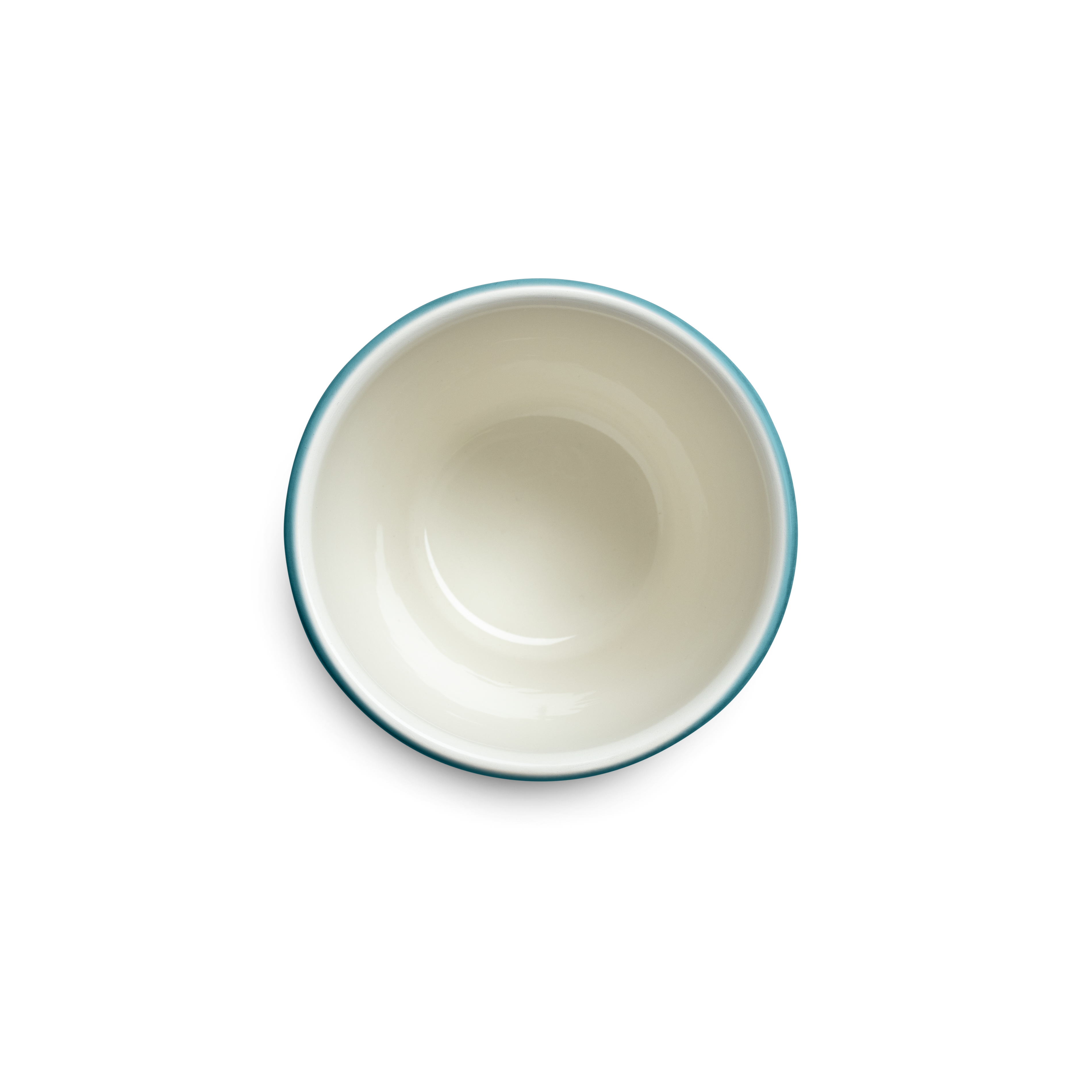 ocean ceramic mug from above on a white background