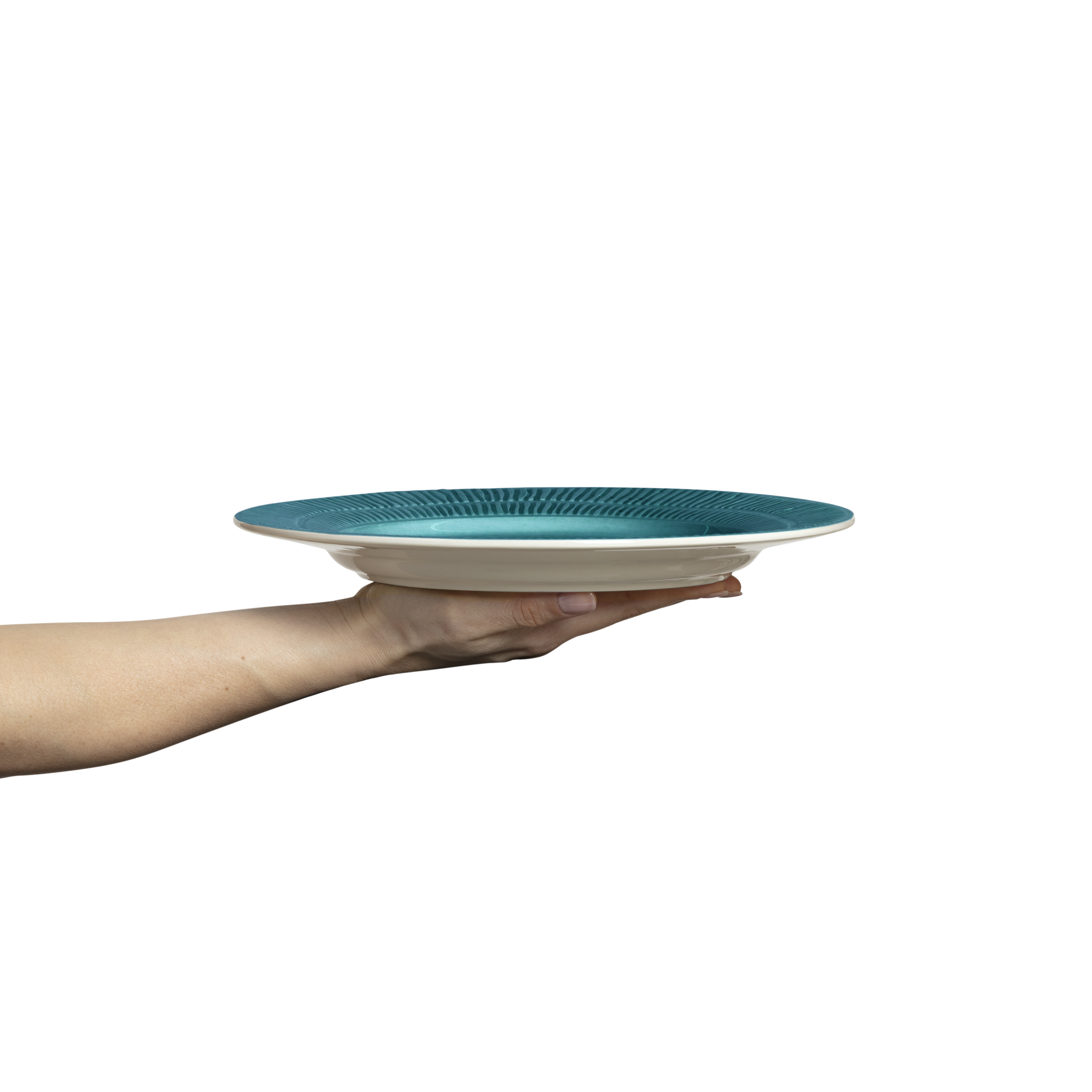 Stripes Plate 28 cm Ocean