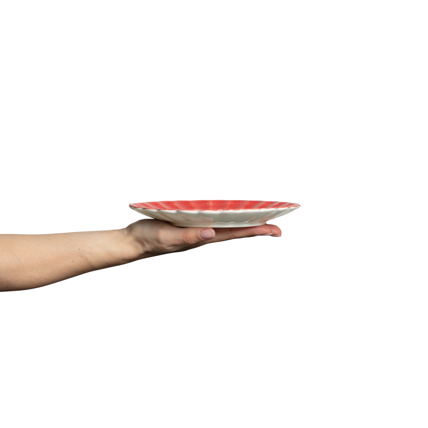 Oyster Plate 20 cm Red