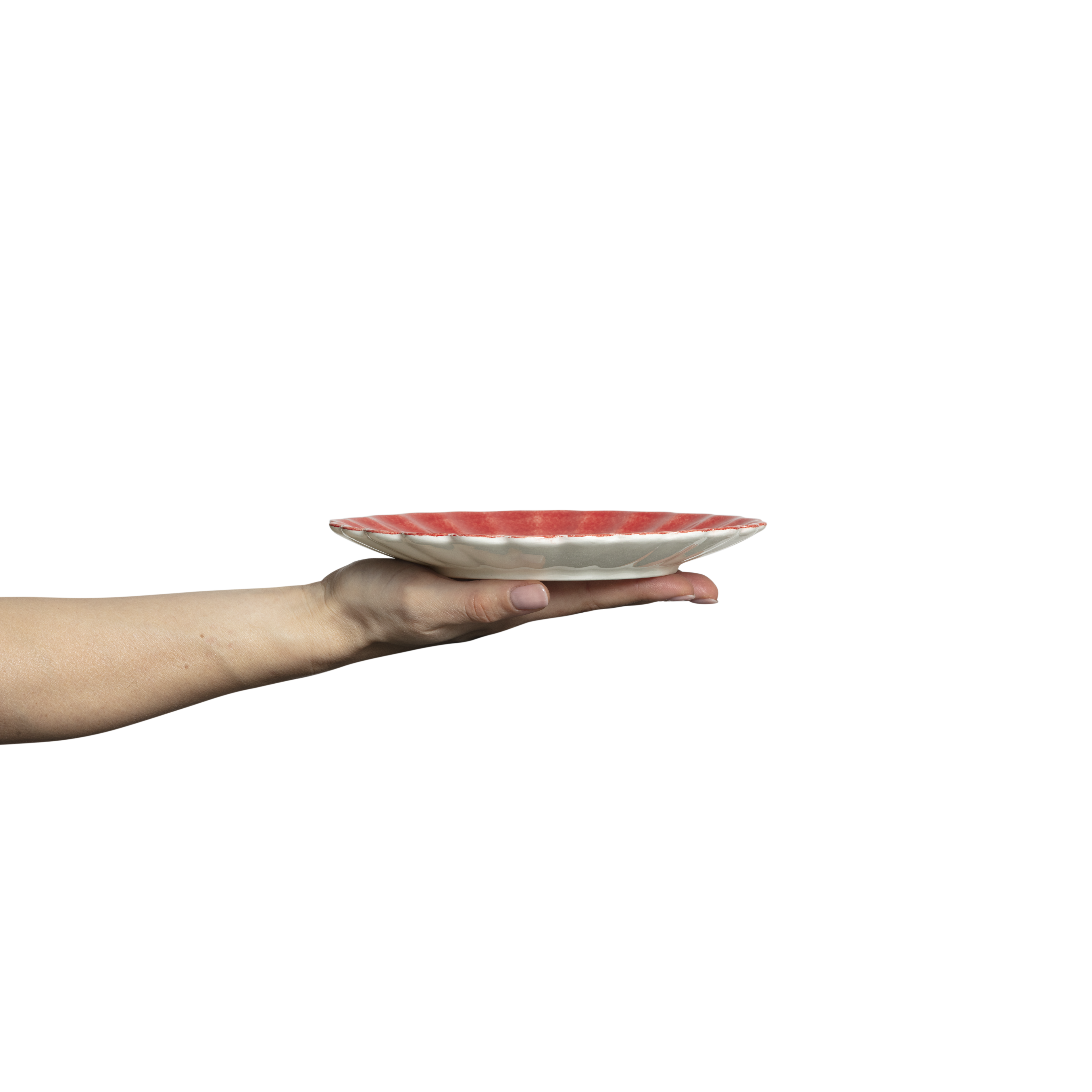 Oyster Plate 20 cm Red