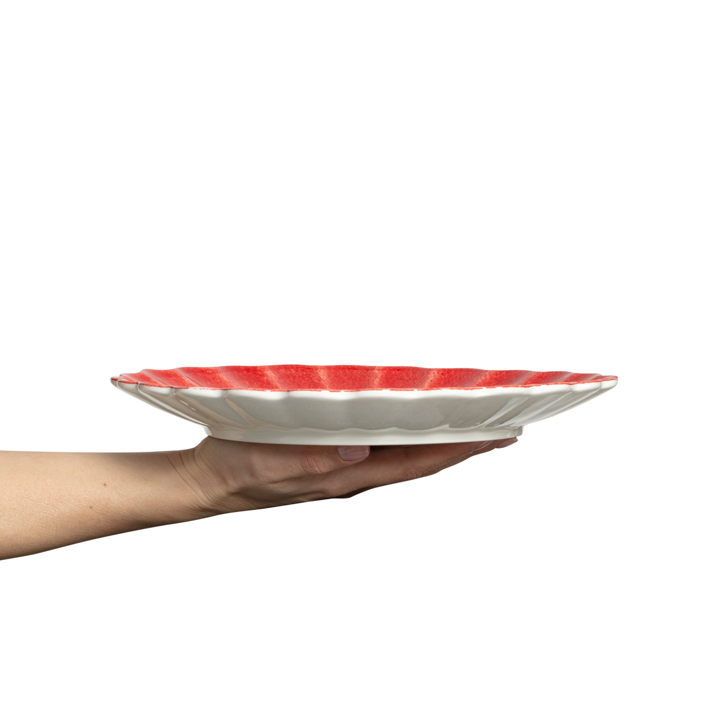 Oyster Plate 28 cm Red