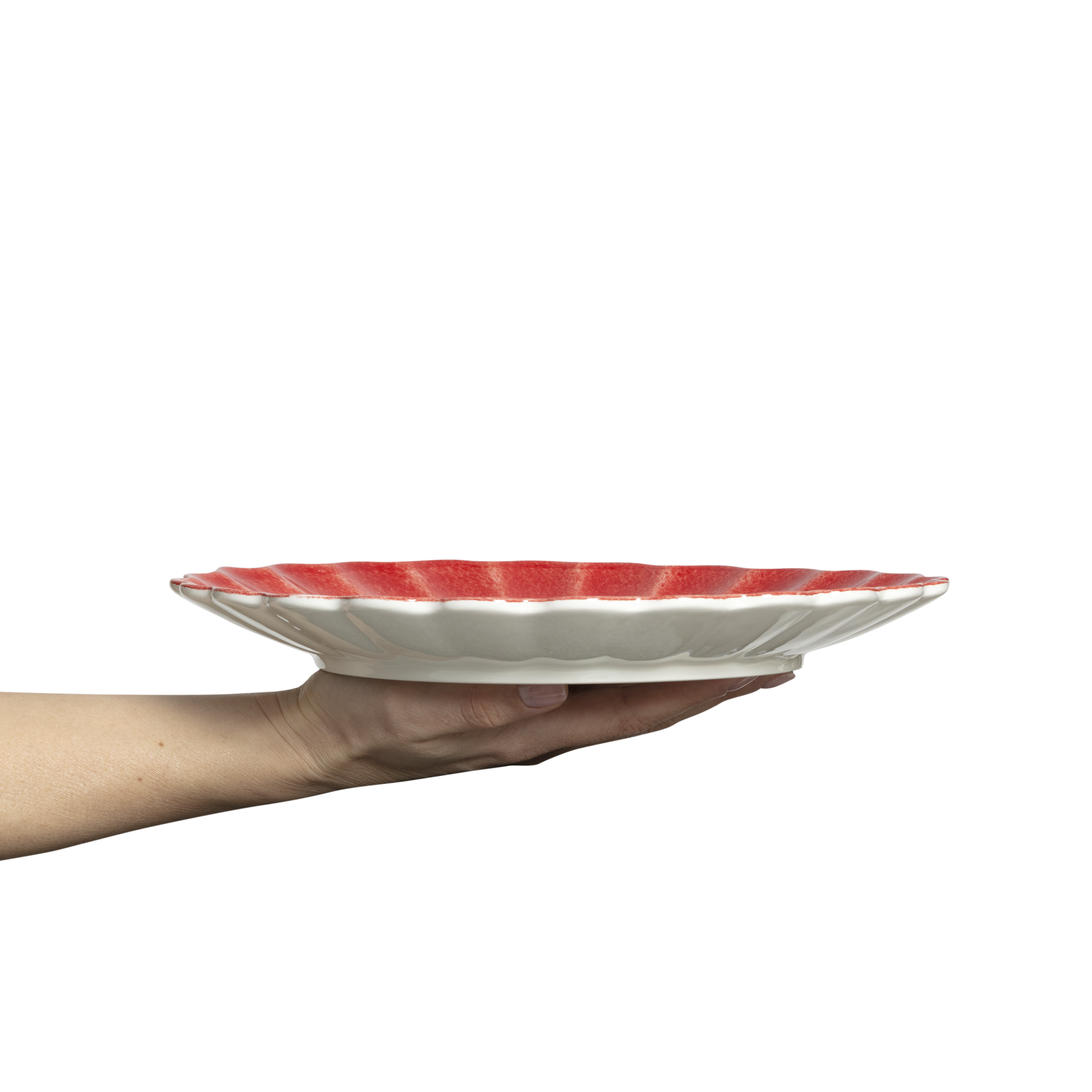 Oyster Plate 28 cm Red