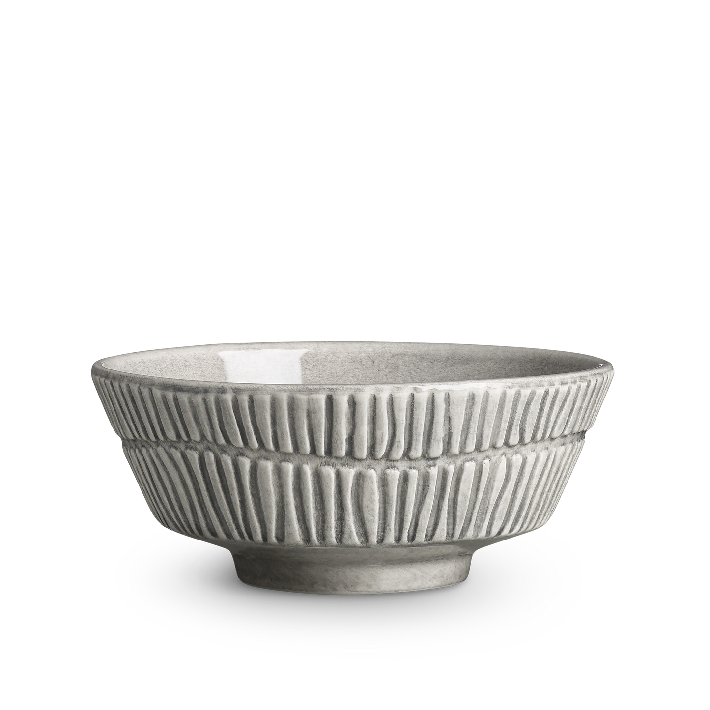 Stripes Bowl 15 cm / 50 cl Grey