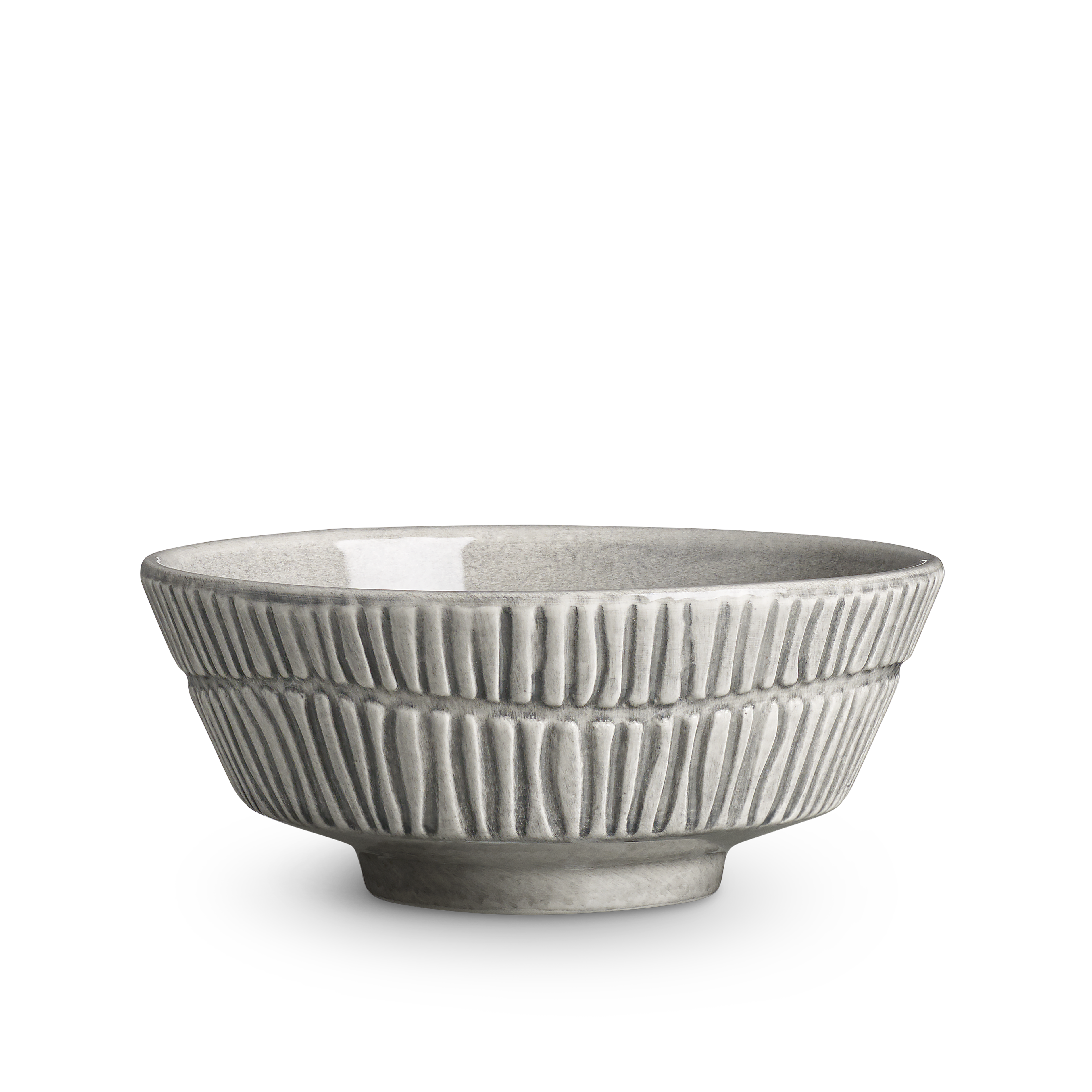 Stripes Bowl 15 cm / 50 cl Grey