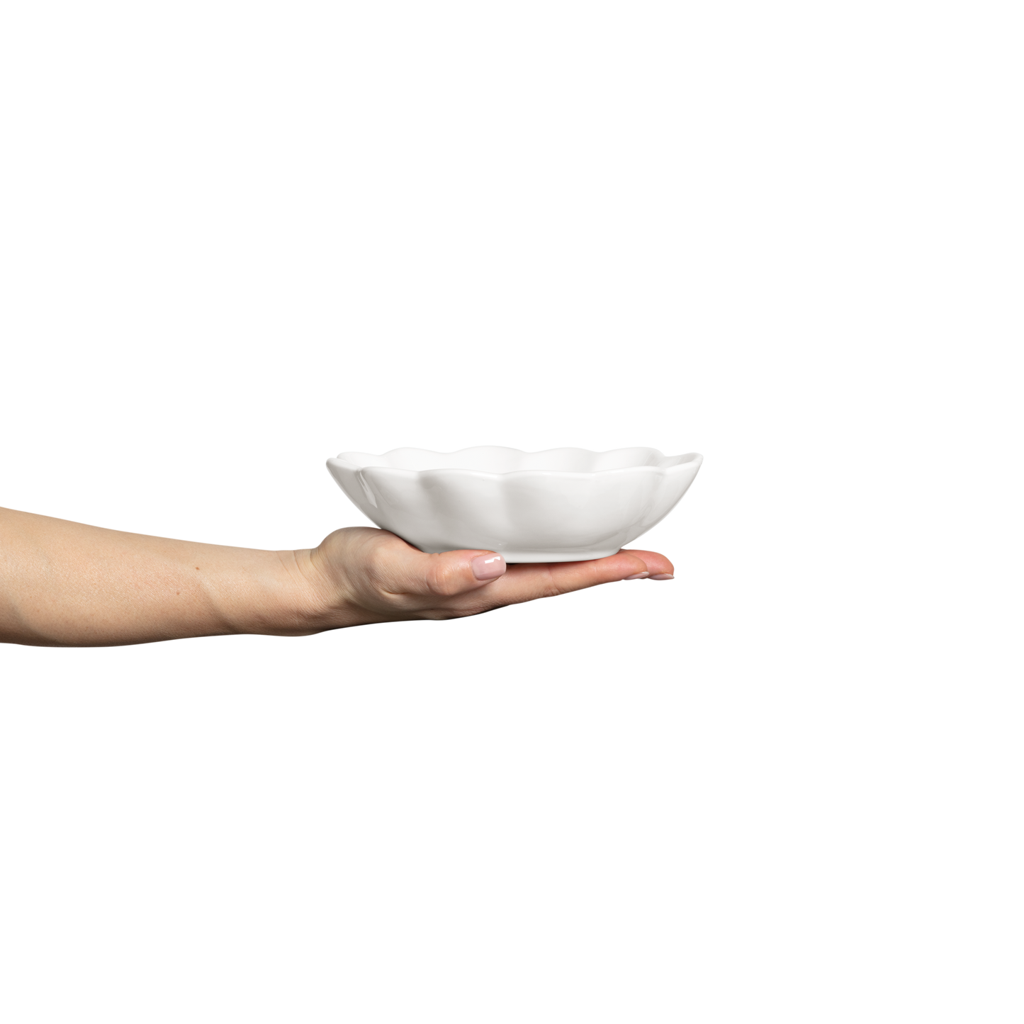 Oyster Bowl 18 x 16 cm / 40 cl White