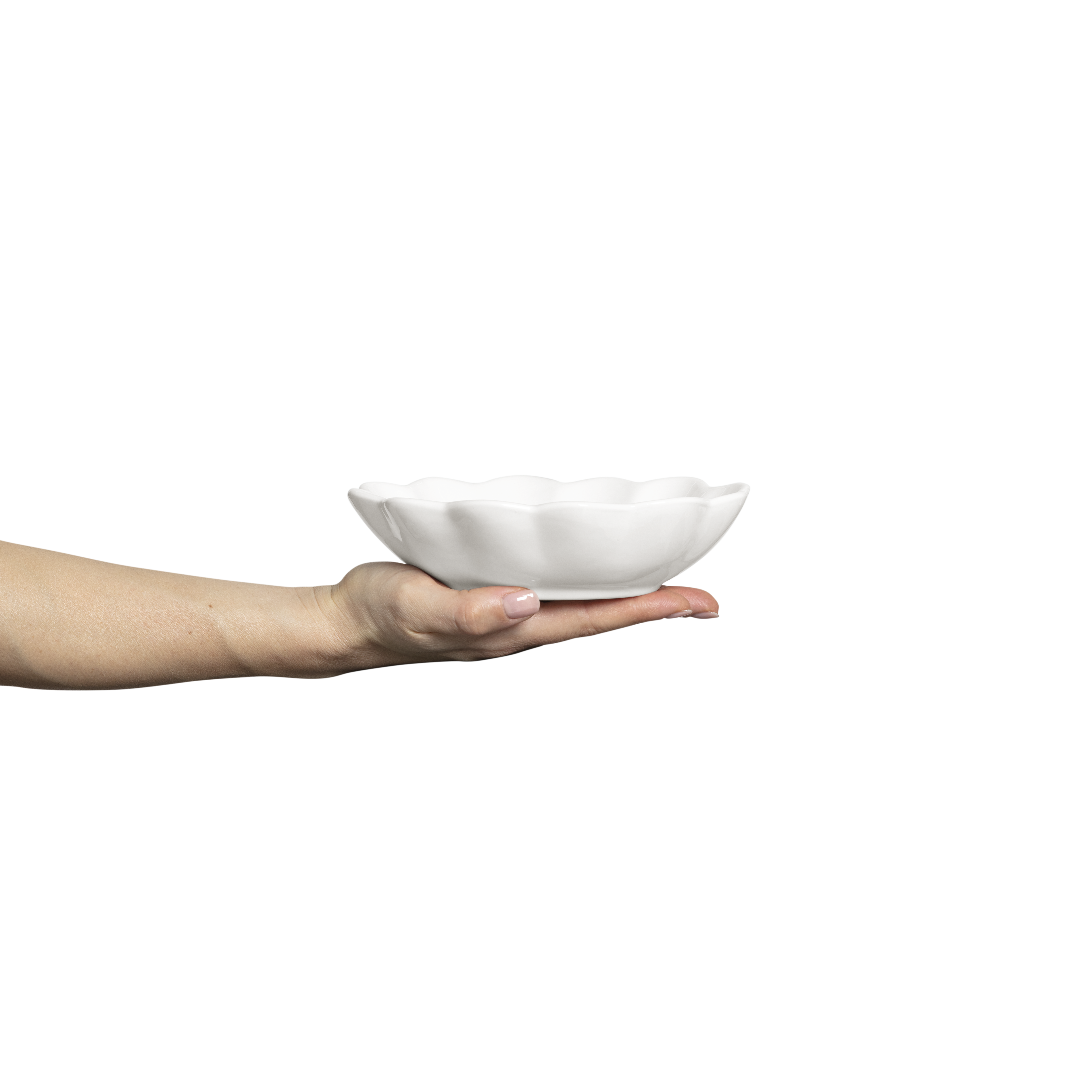 Oyster Bowl 18 x 16 cm / 40 cl White