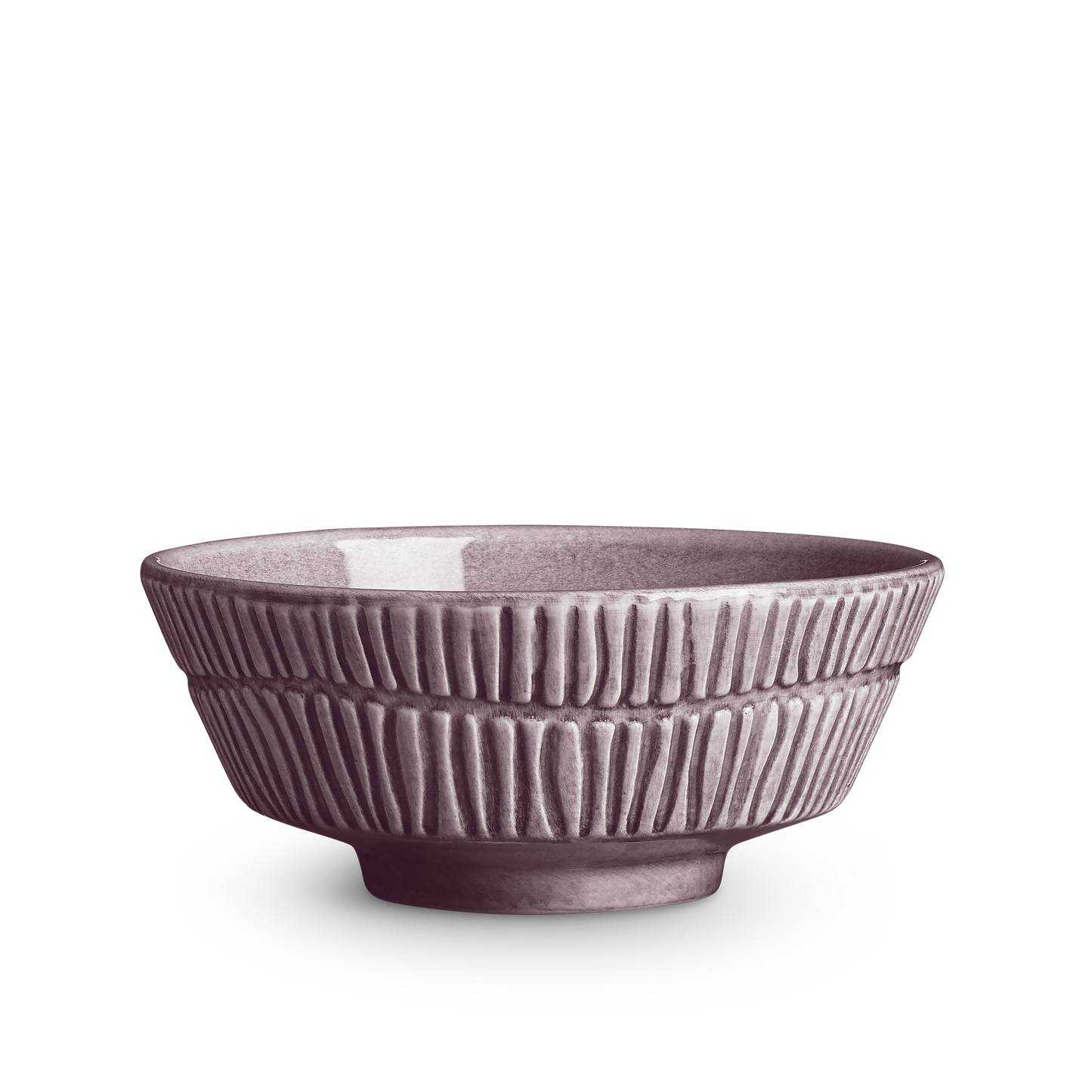 Stripes Bowl 15 cm / 50 cl Plum