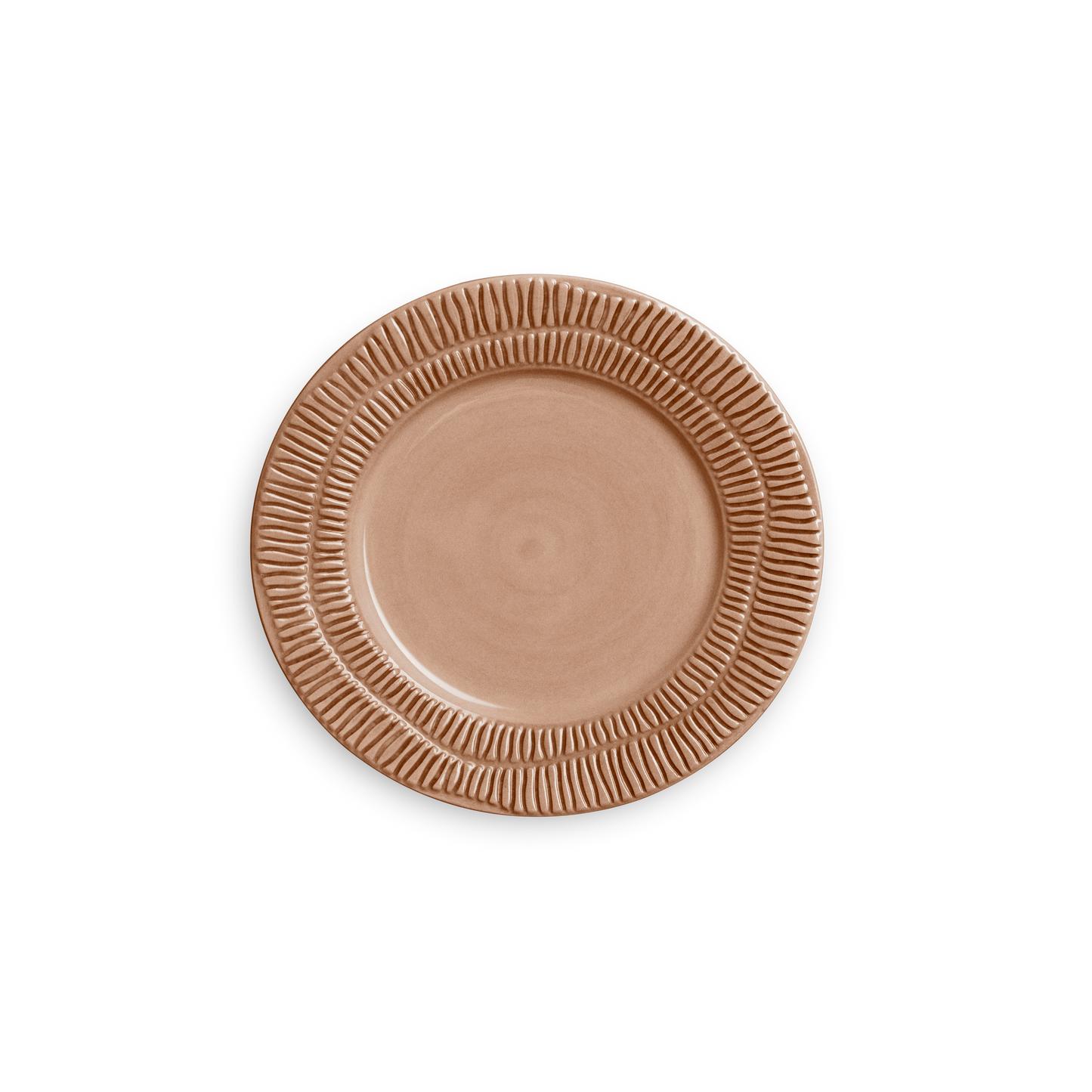 Stripes Plate 21 cm Cinnamon