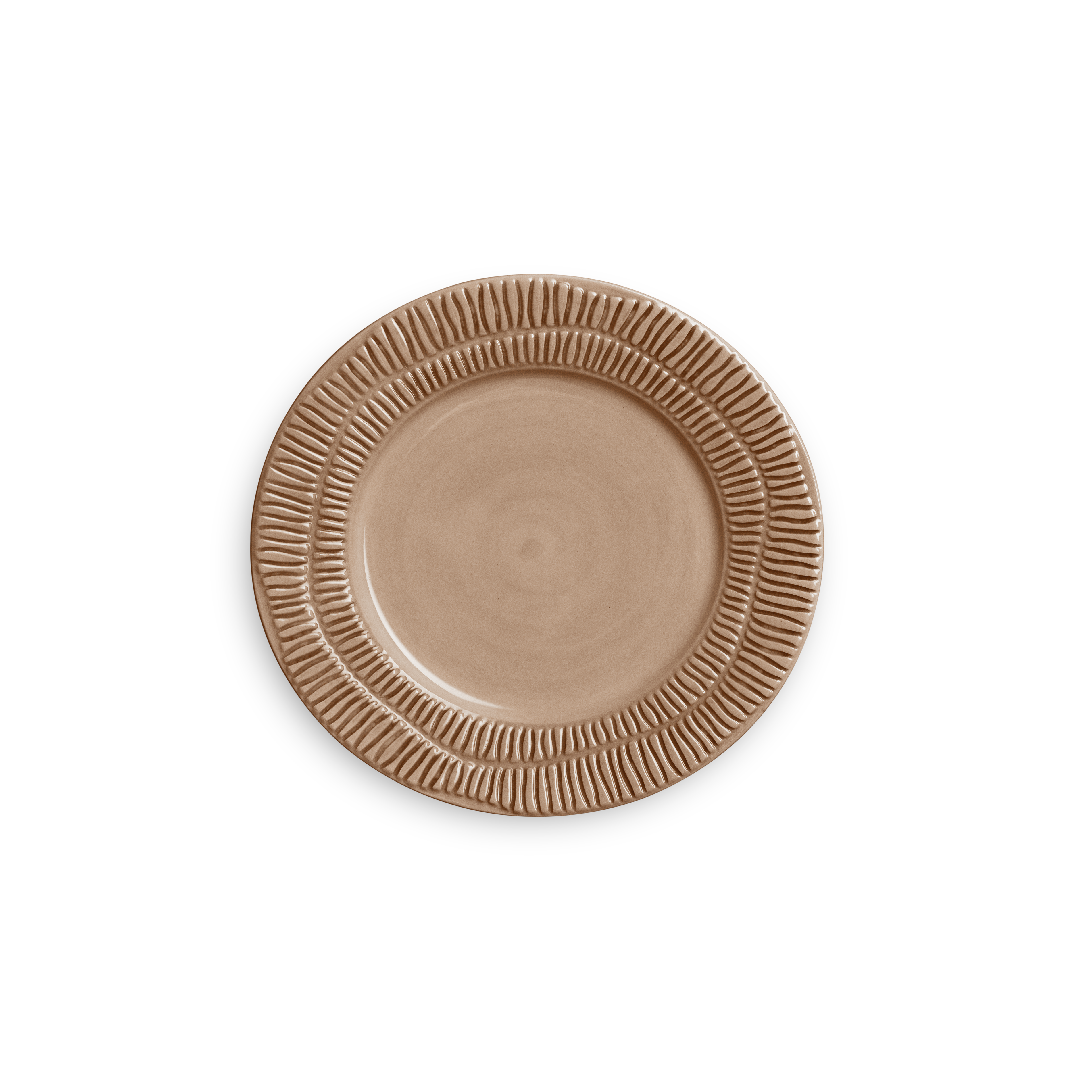 Stripes Plate 21 cm Cinnamon