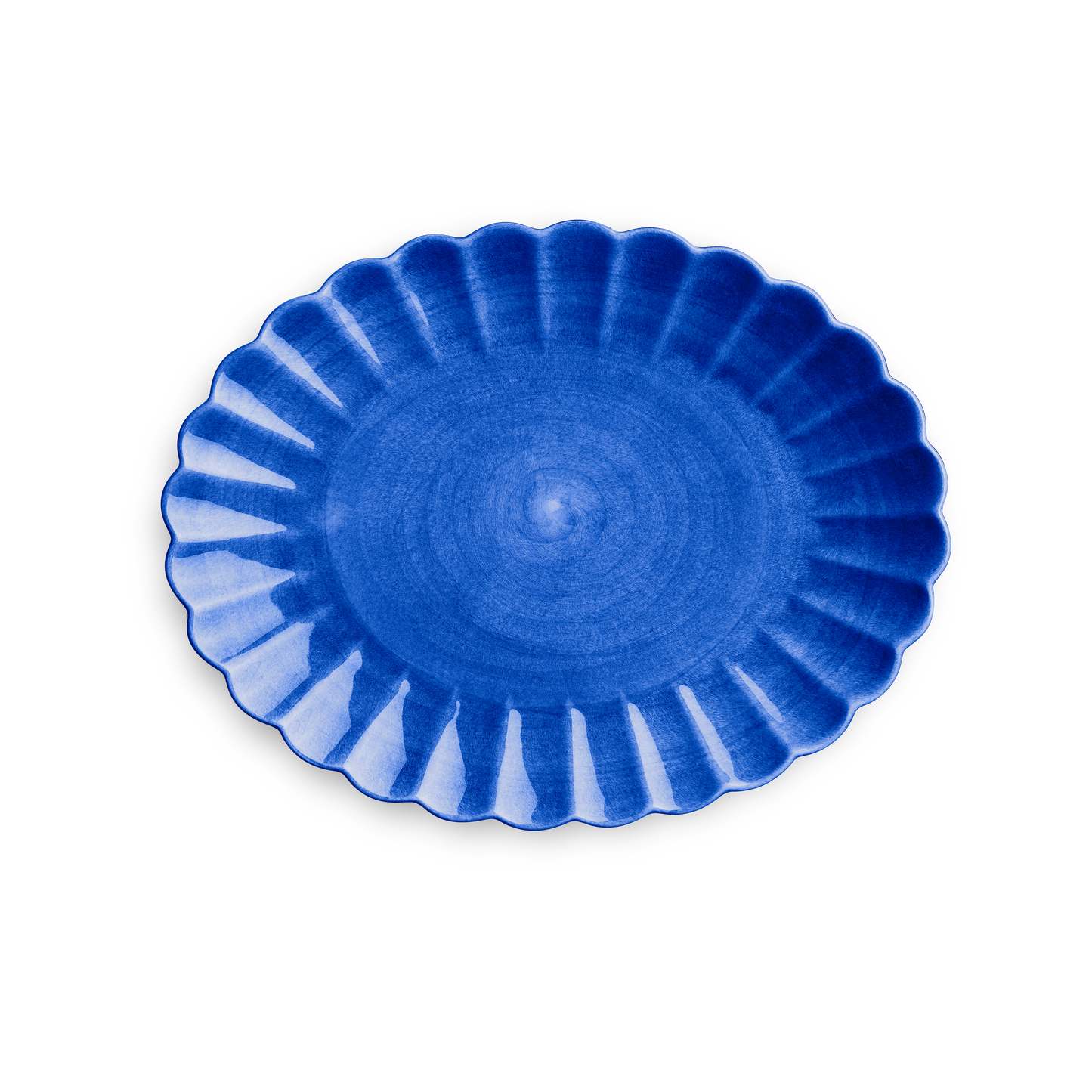 Oyster Platter 35 x 30 cm Blue