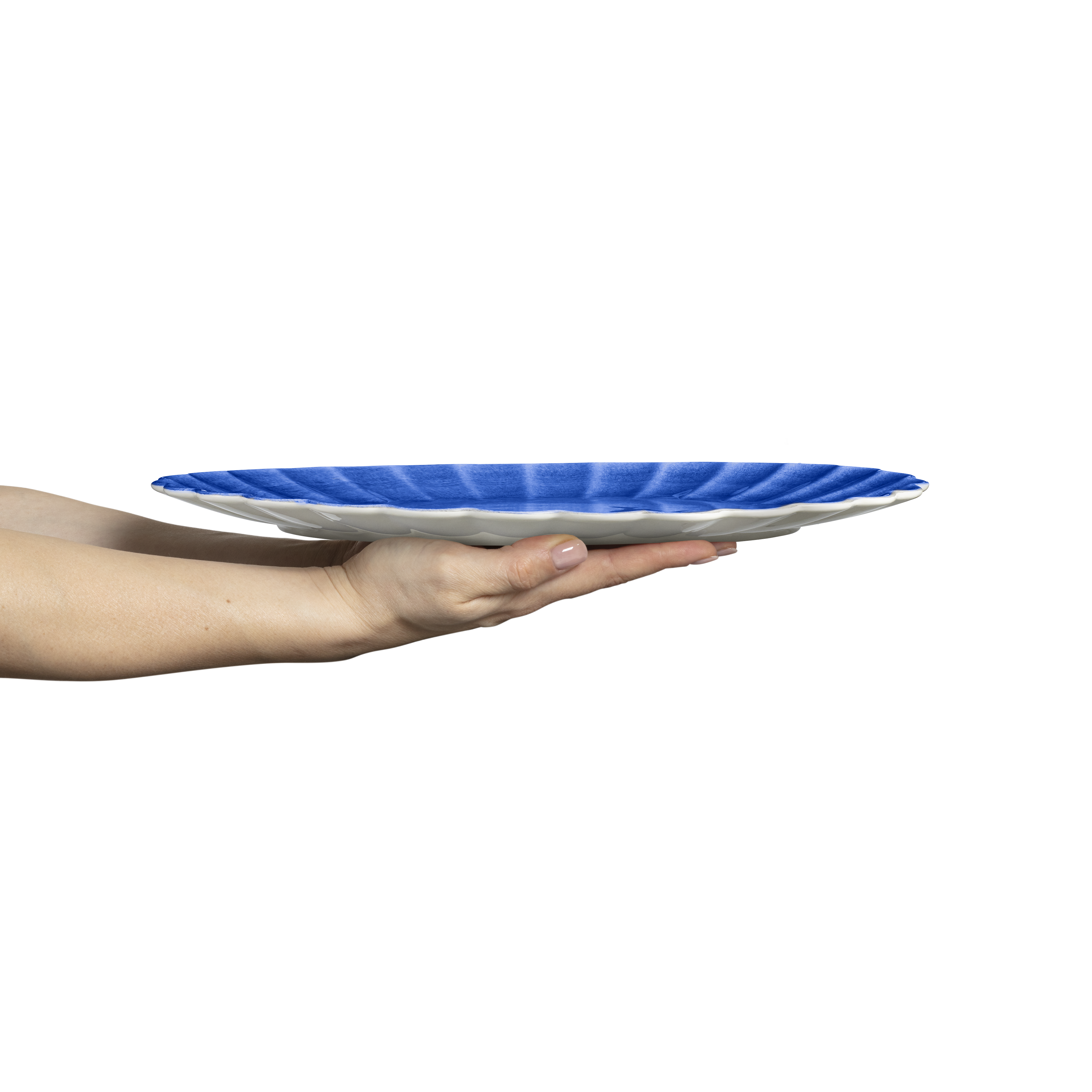 Oyster Platter 35 x 30 cm Blue