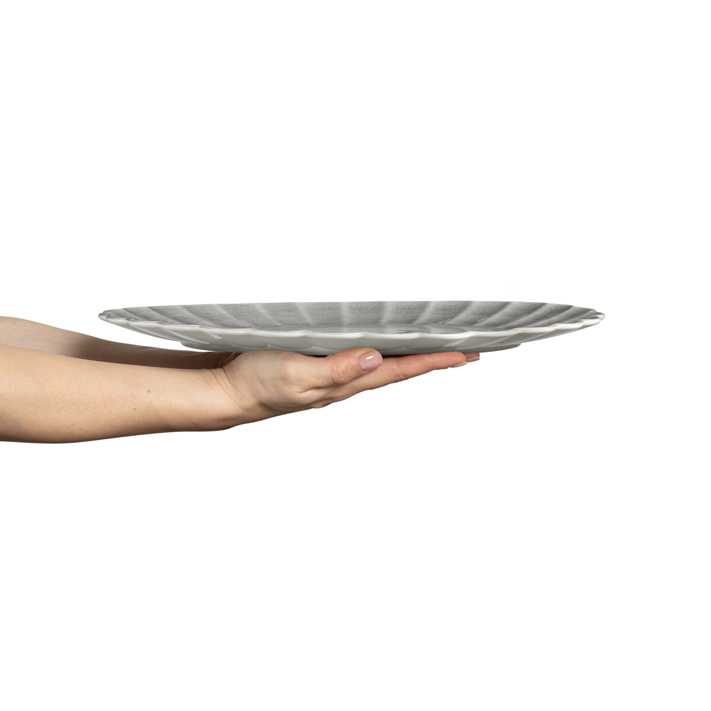 Oyster Platter 35 x 30 cm Grey