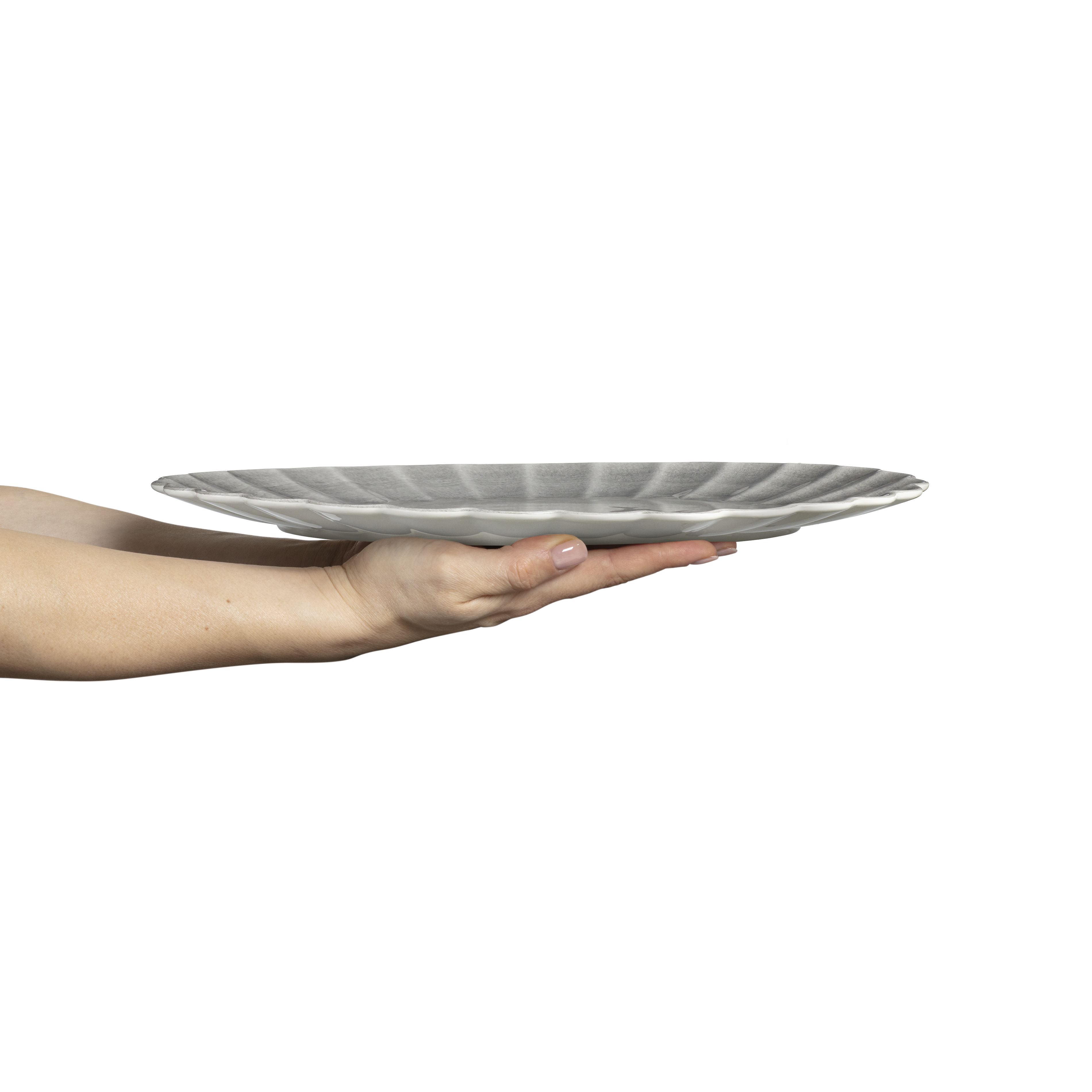 Oyster Platter 35 x 30 cm Grey