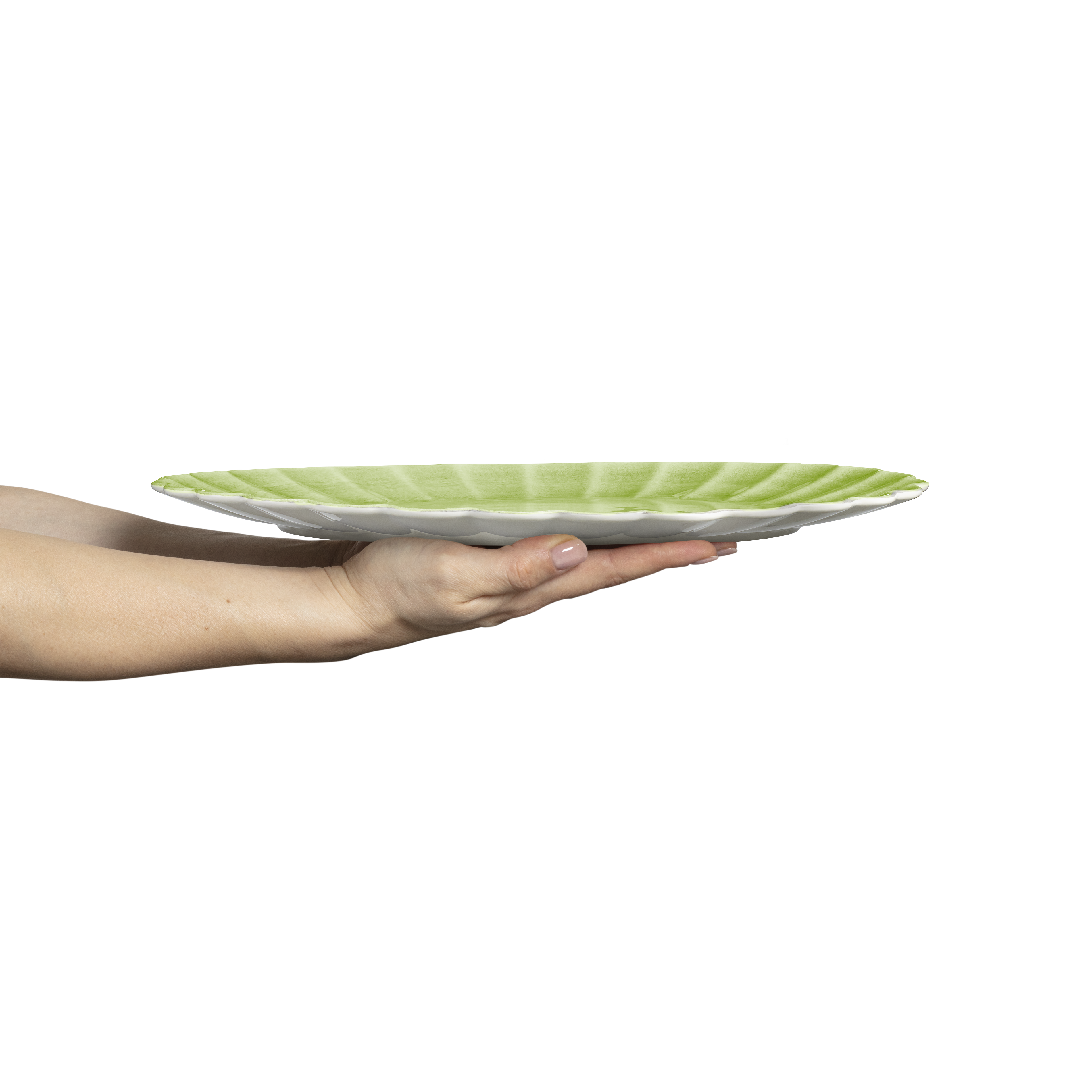 Oyster Platter 35 x 30 cm Green