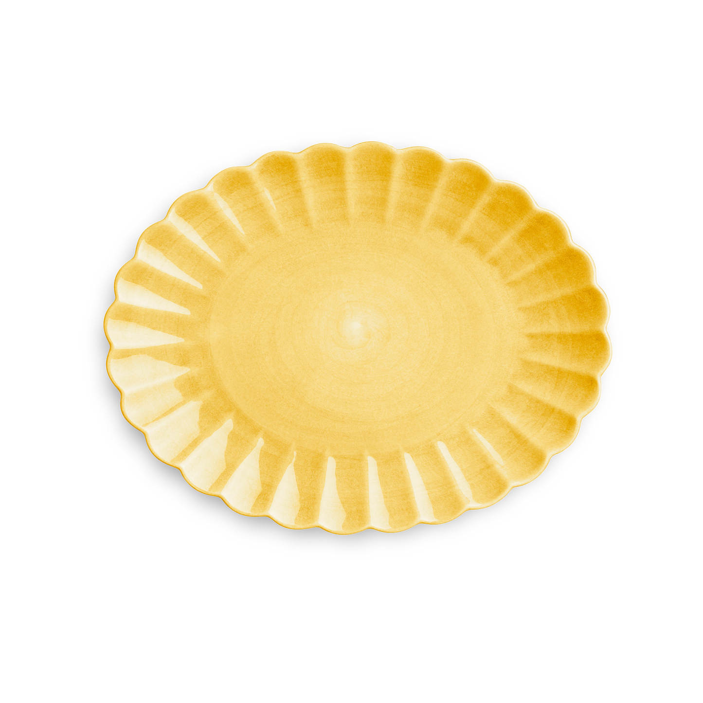 Oyster Platter 35 x 30 cm Yellow