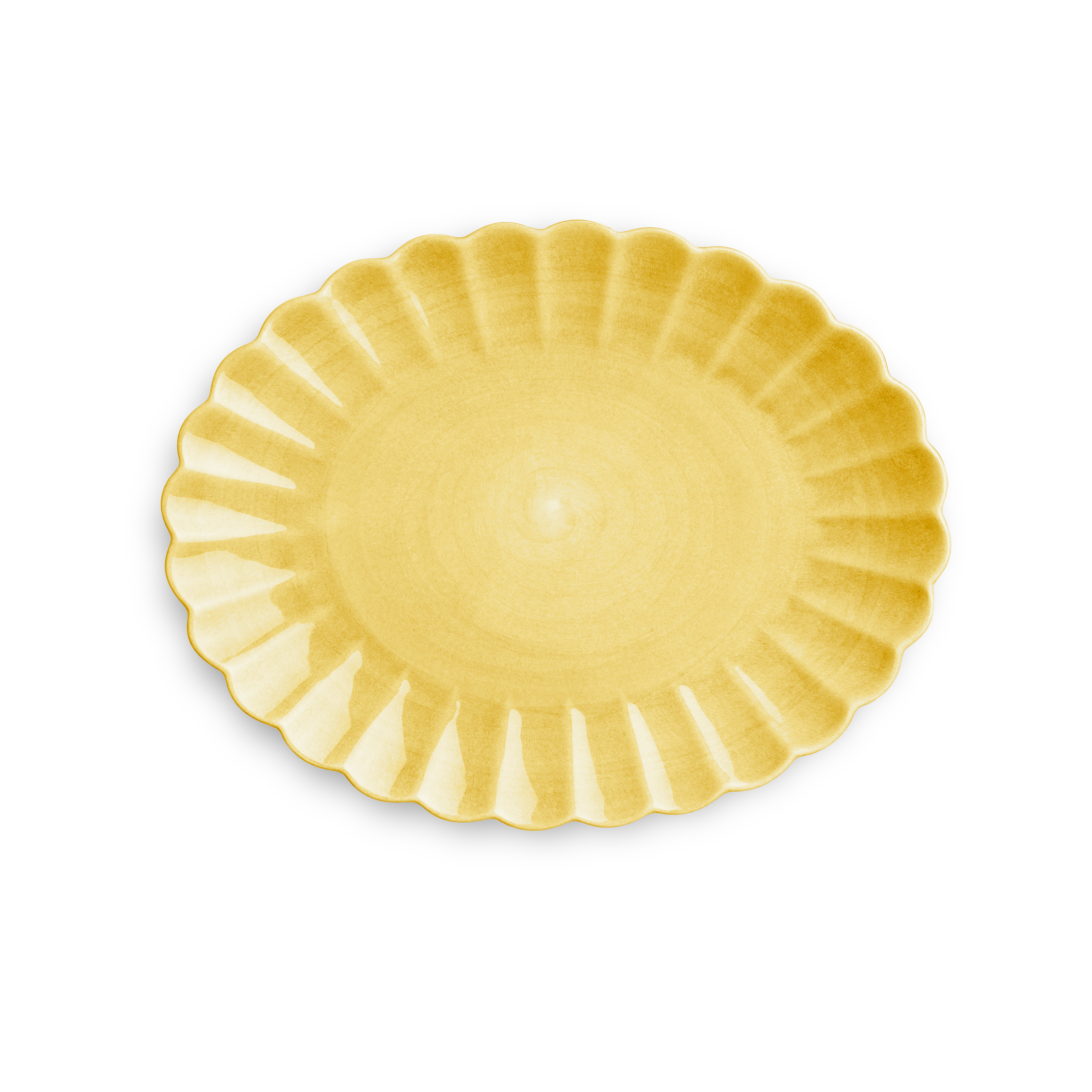 Oyster Platter 35 x 30 cm Yellow