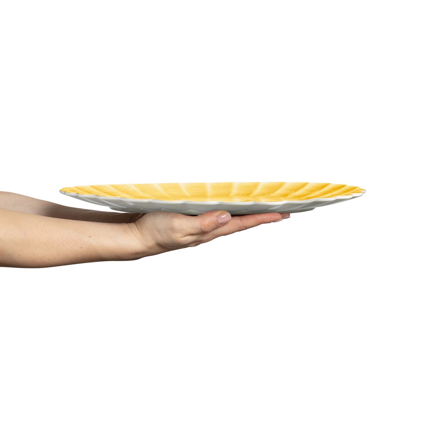 Oyster Platter 35 x 30 cm Yellow