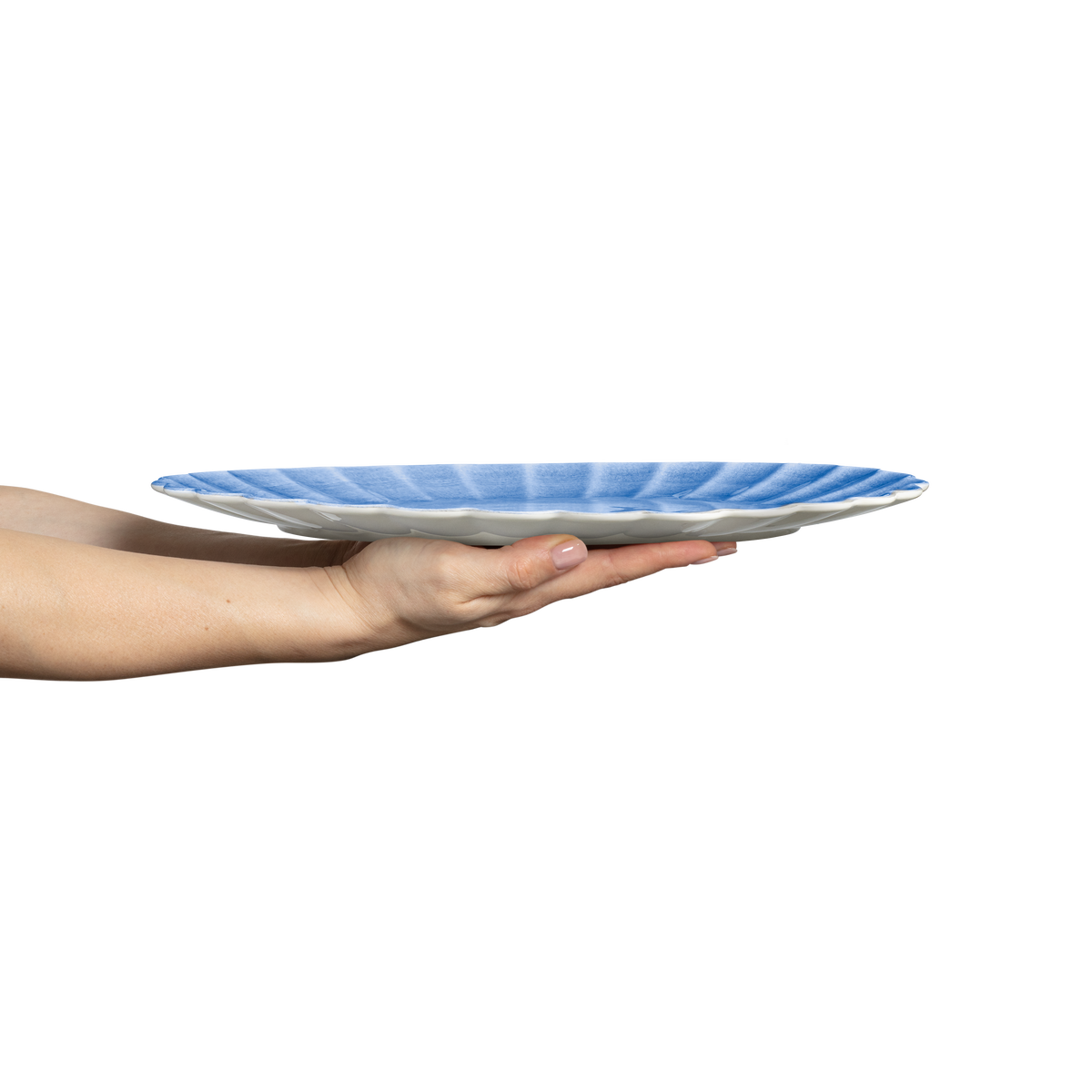 Oyster Platter 35 x 30 cm Light Blue