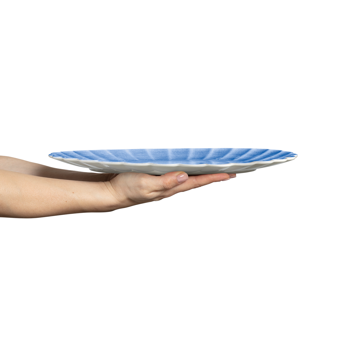 Oyster Platter 35 x 30 cm Light Blue