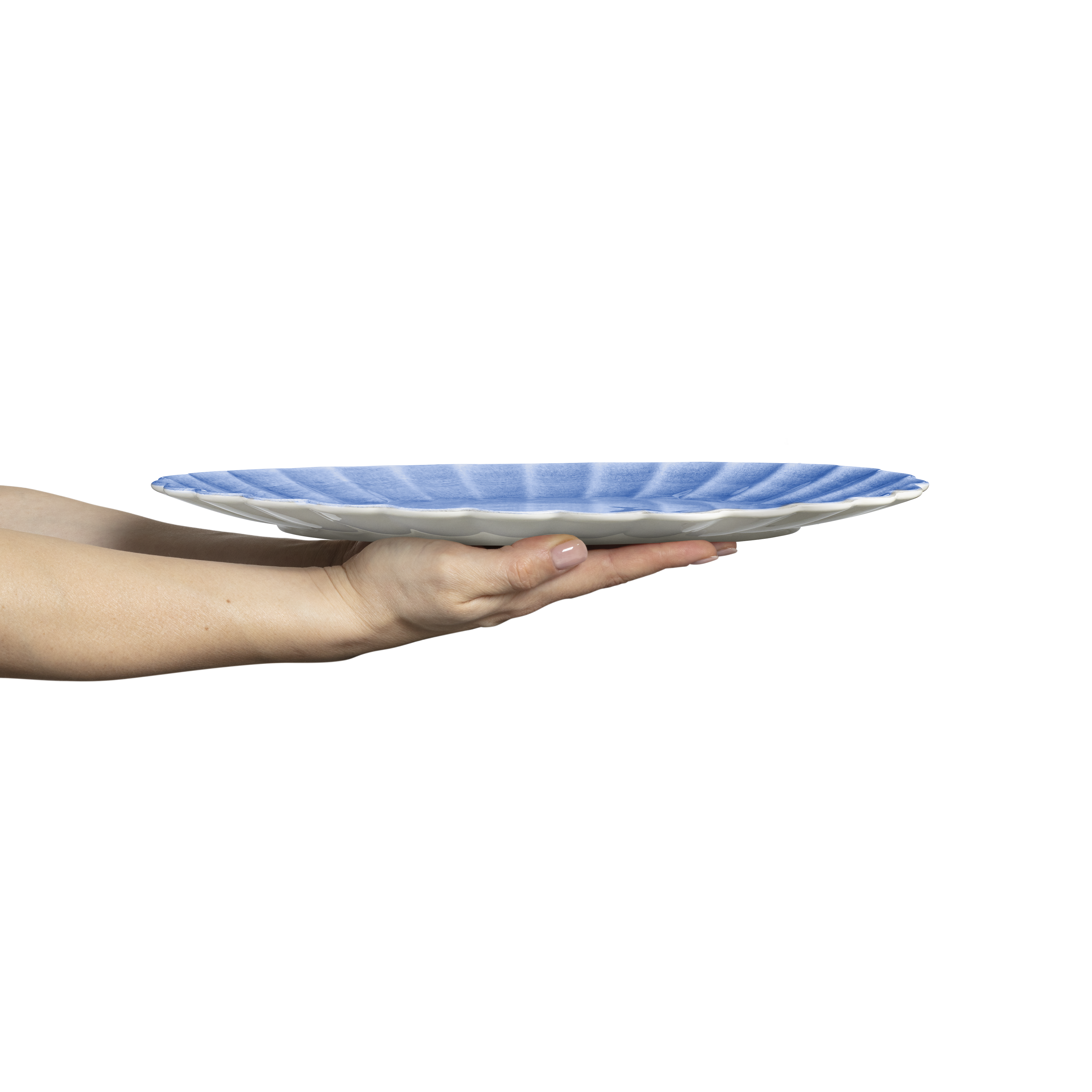 Oyster Platter 35 x 30 cm Light Blue