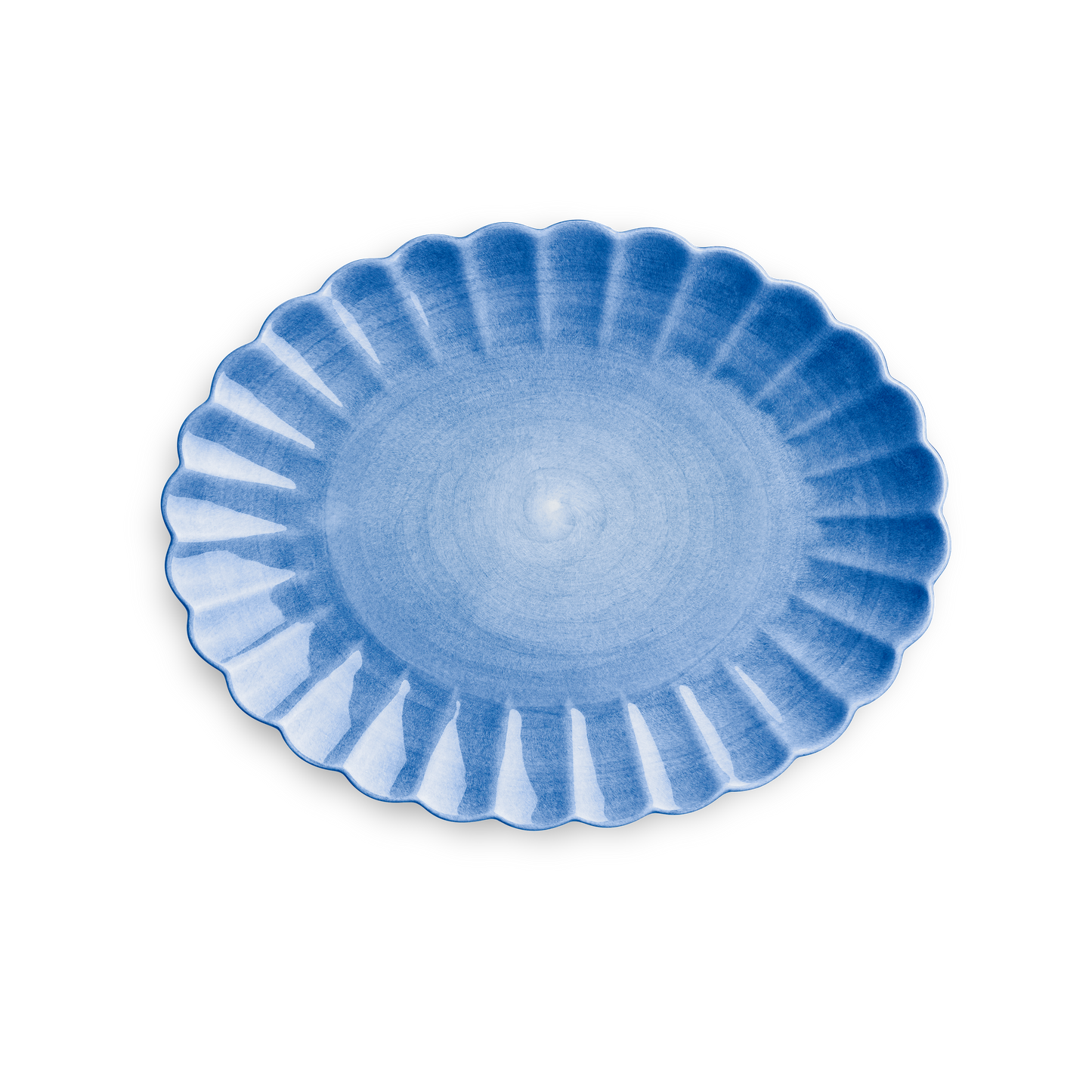 Oyster Platter 35 x 30 cm Light Blue