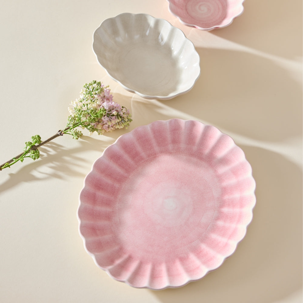 Oyster Platter 35 x 30 cm Light Pink