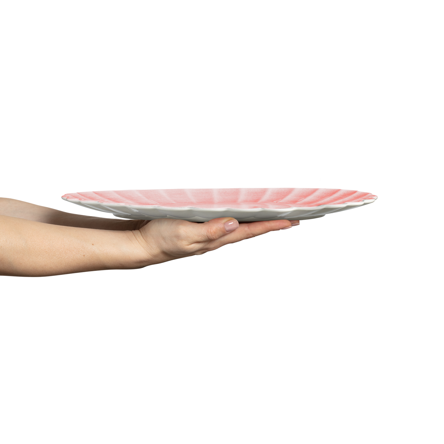 Oyster Platter 35 x 30 cm Light Pink
