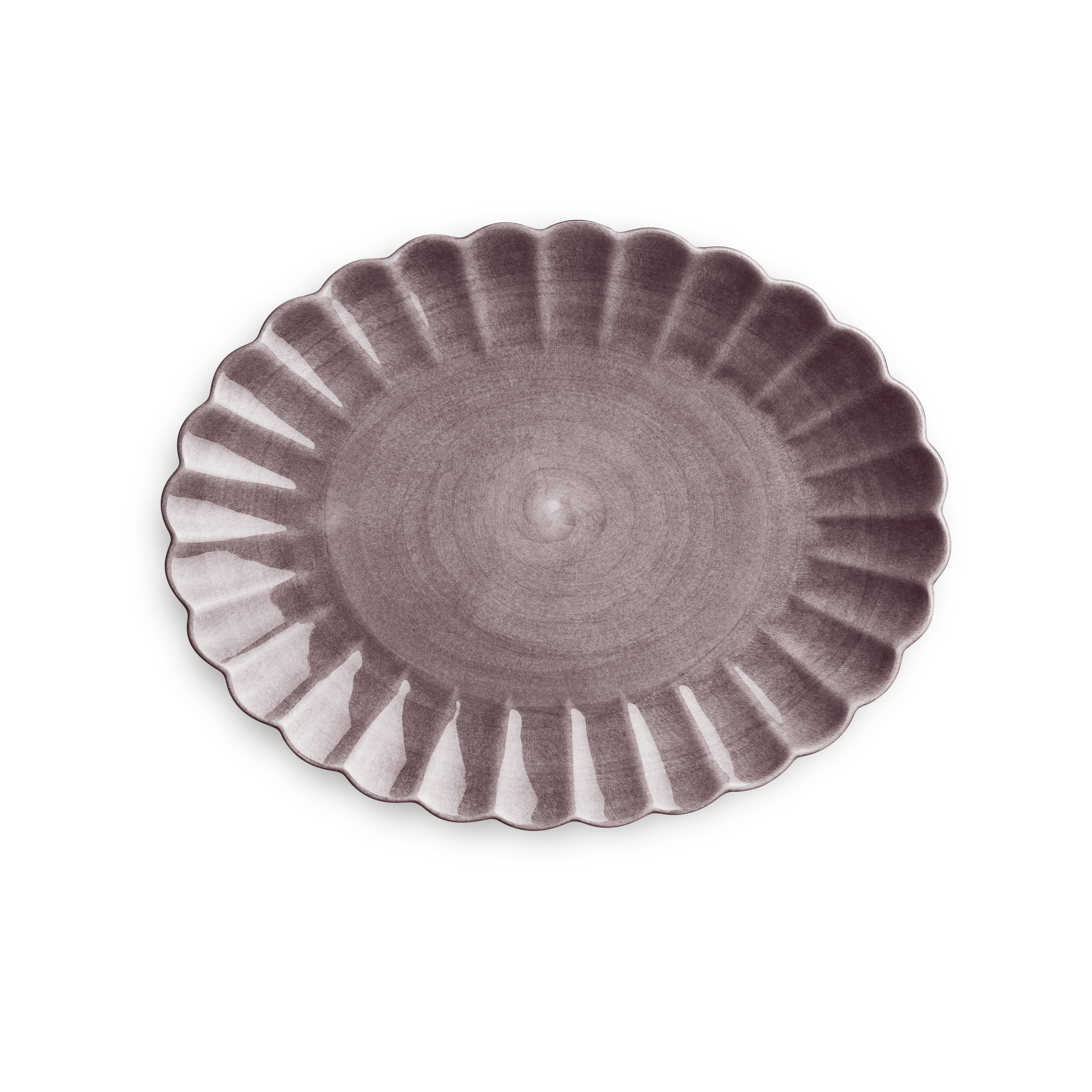 Oyster Platter 35 x 30 cm Plum