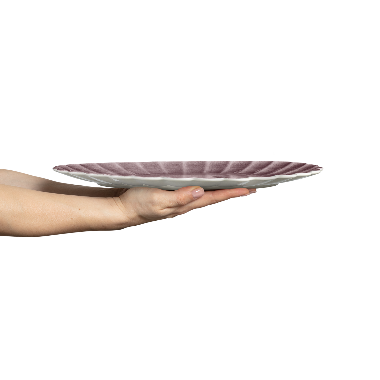 Oyster Platter 35 x 30 cm Plum