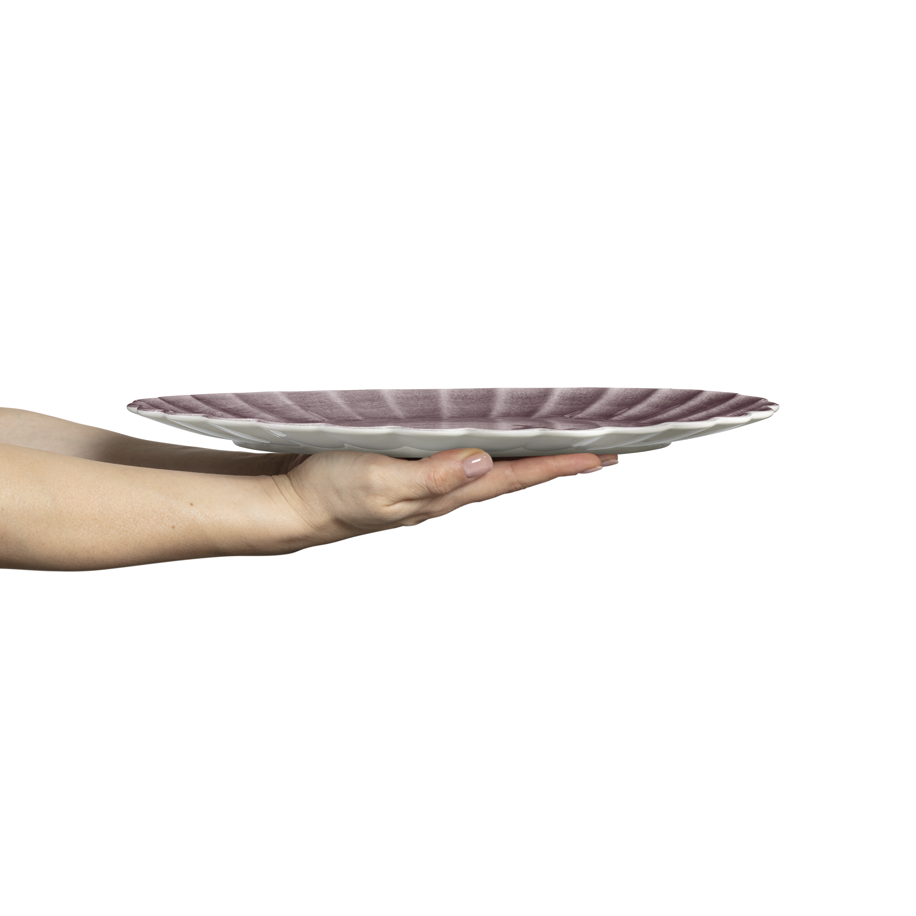 Oyster Platter 35 x 30 cm Plum