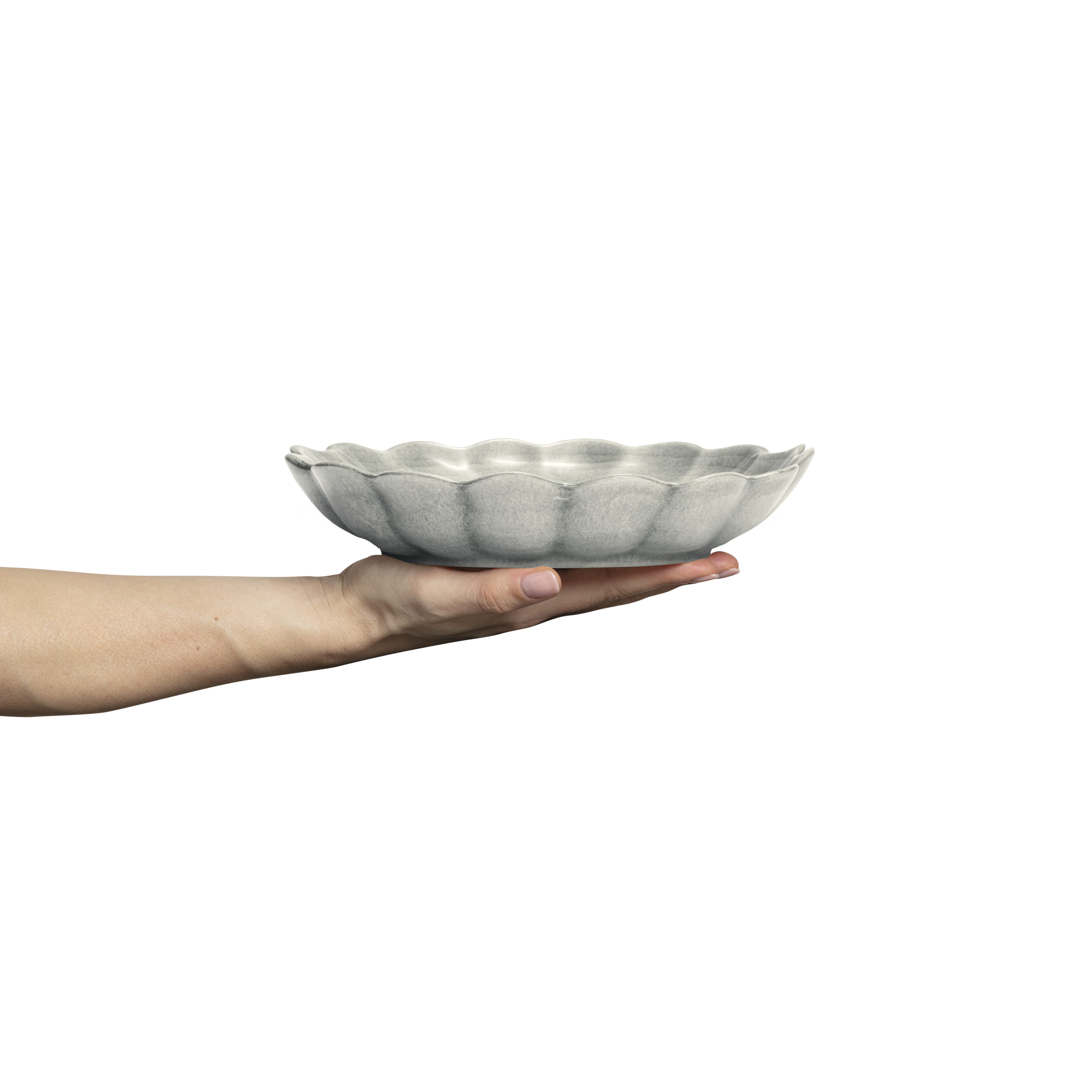 Oyster Bowl 24 cm / 90 cl Grey