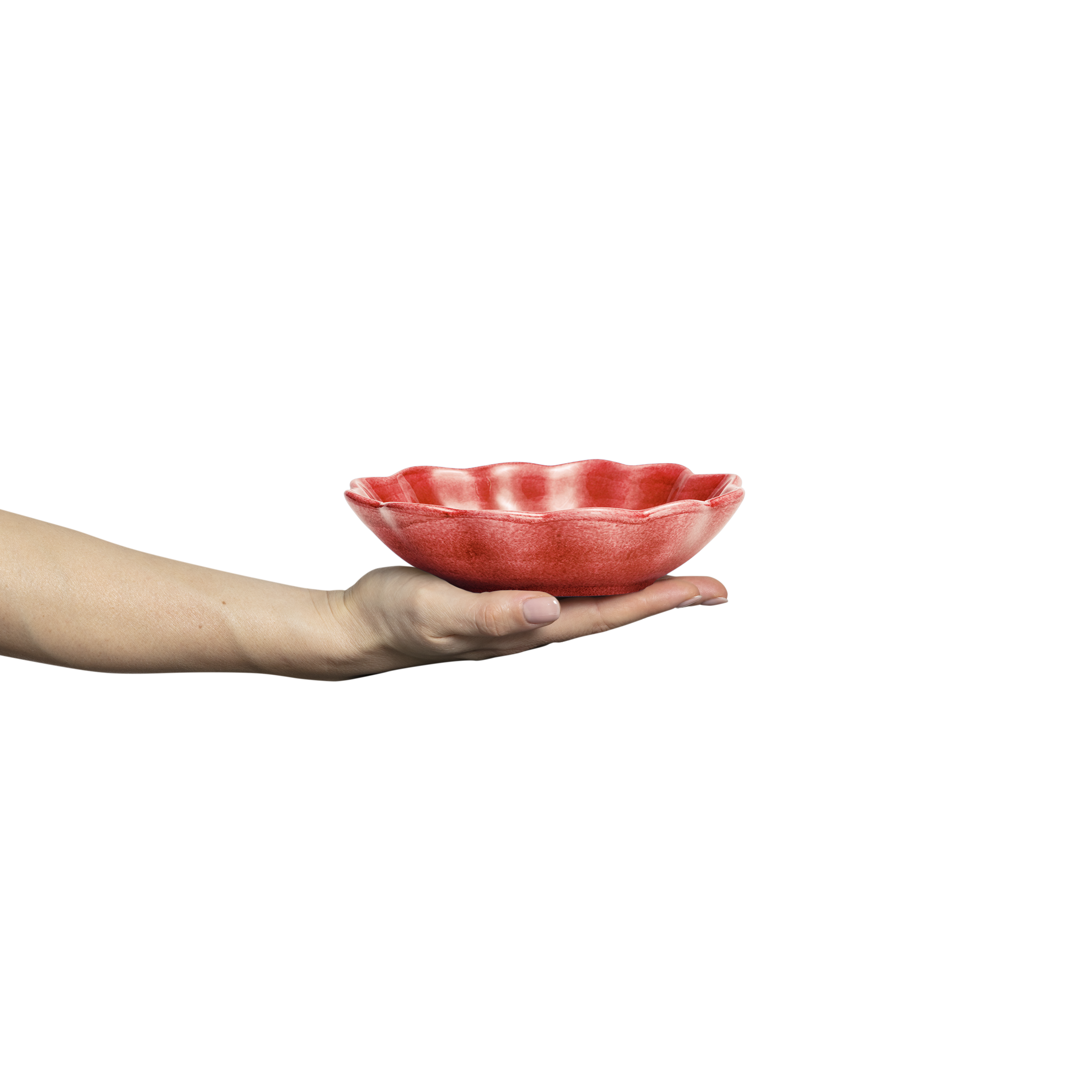 Oyster Bowl 18 x 16 cm / 40 cl Red