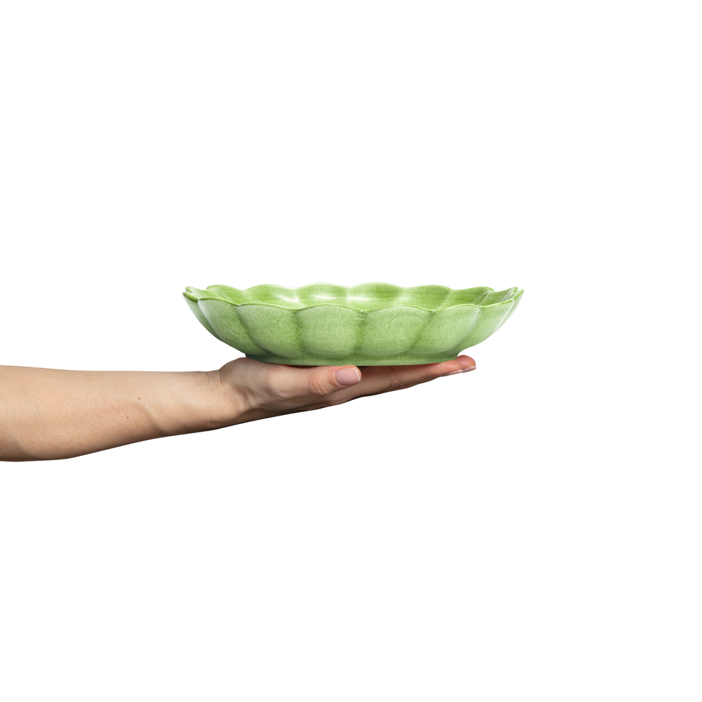Oyster Bowl 24 cm / 90 cl Green