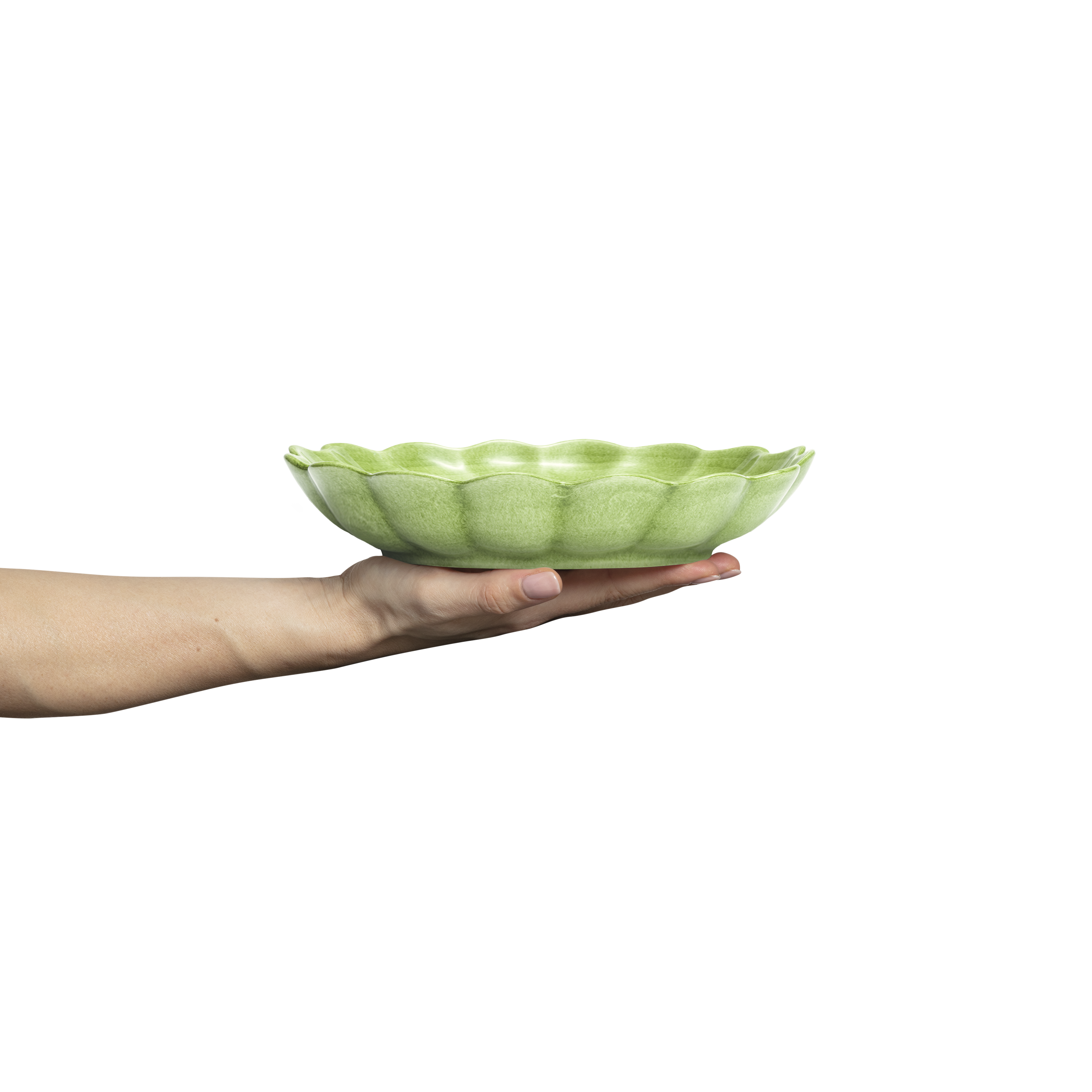 Oyster Bowl 24 cm / 90 cl Green