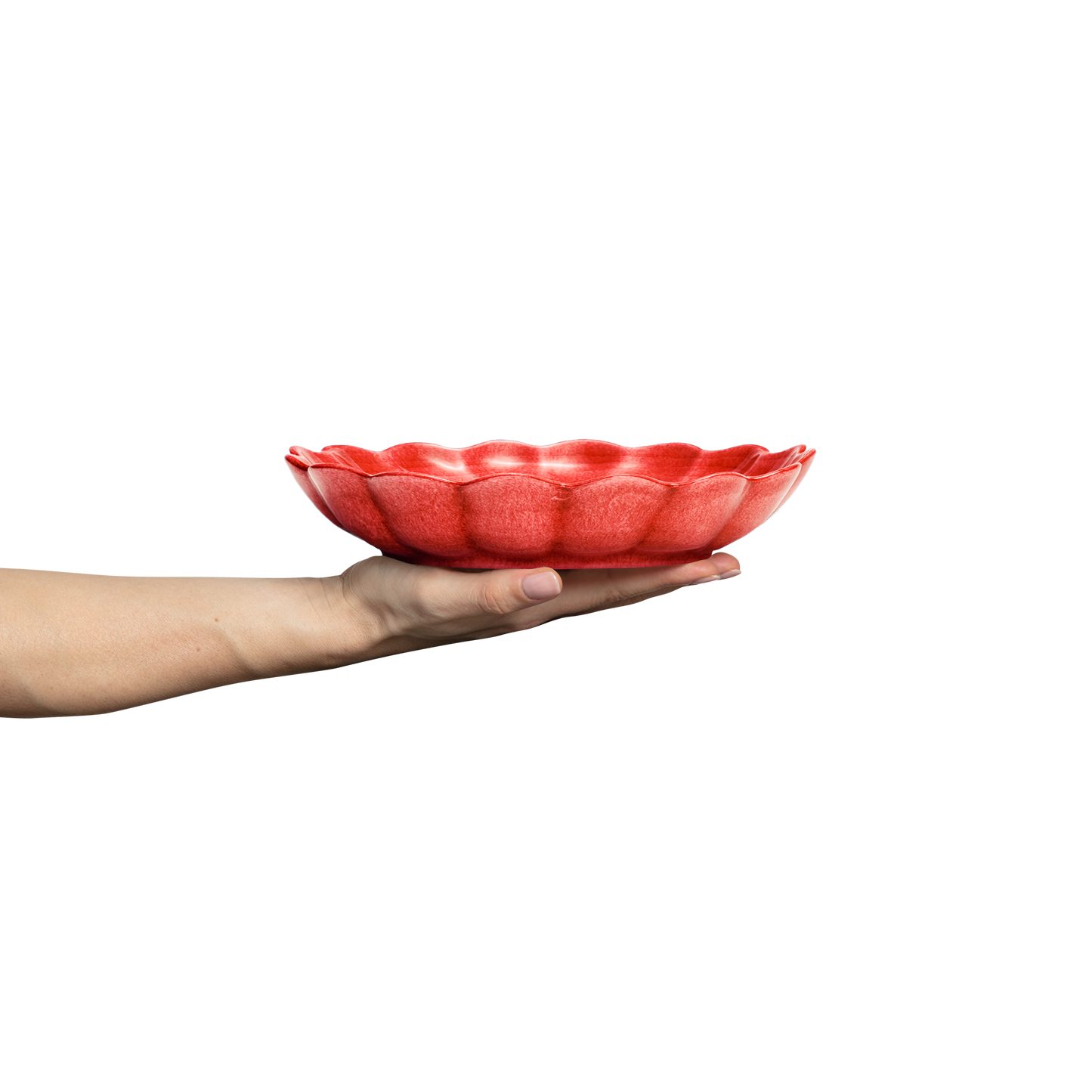 Oyster Bowl 24 cm / 90 cl Red