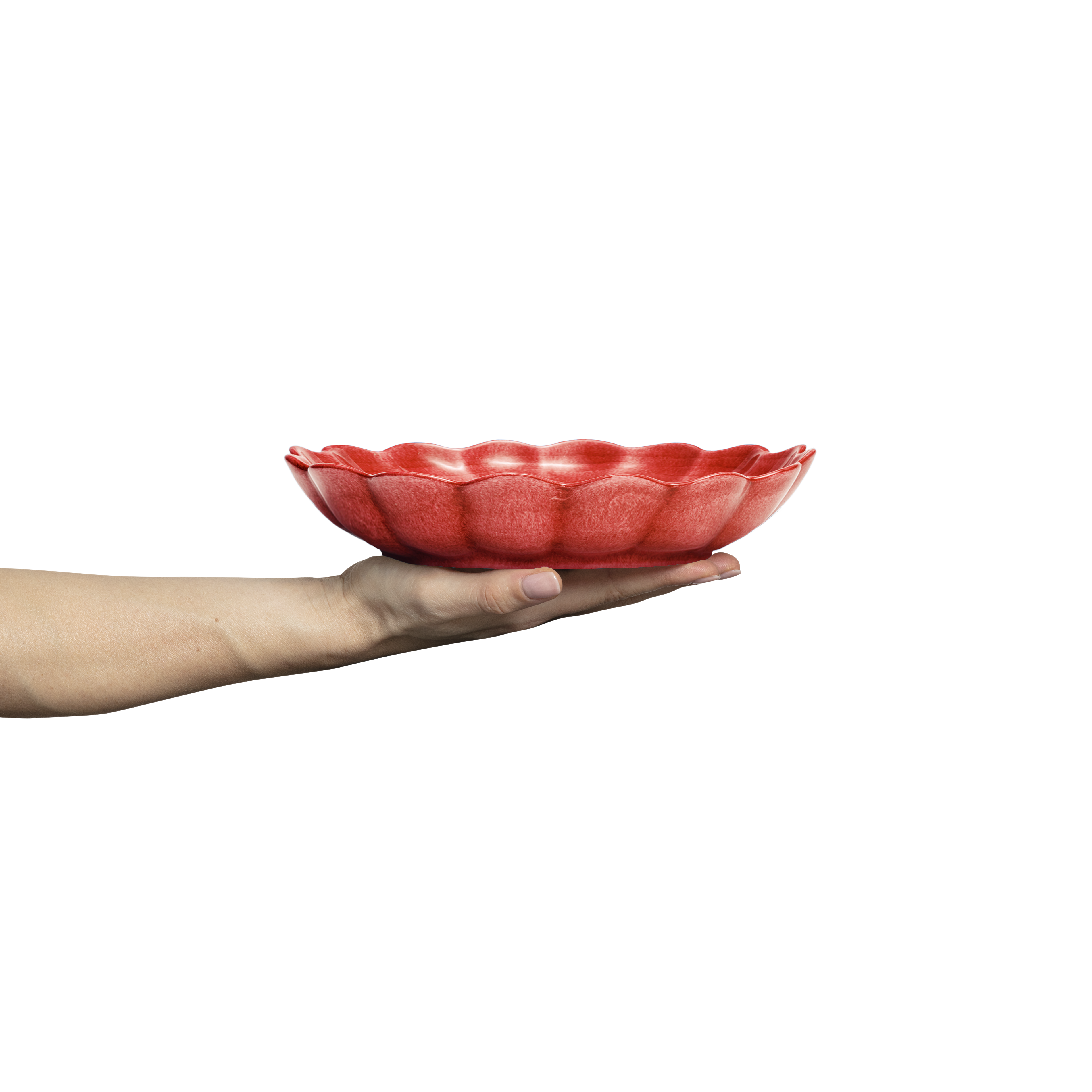 Oyster Bowl 24 cm / 90 cl Red