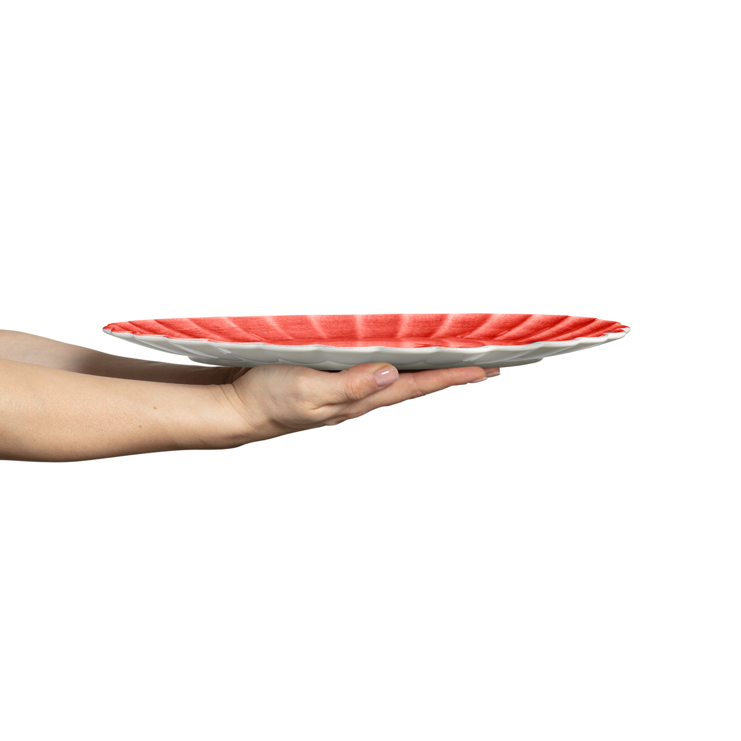 Oyster Platter 35 x 30 cm Red