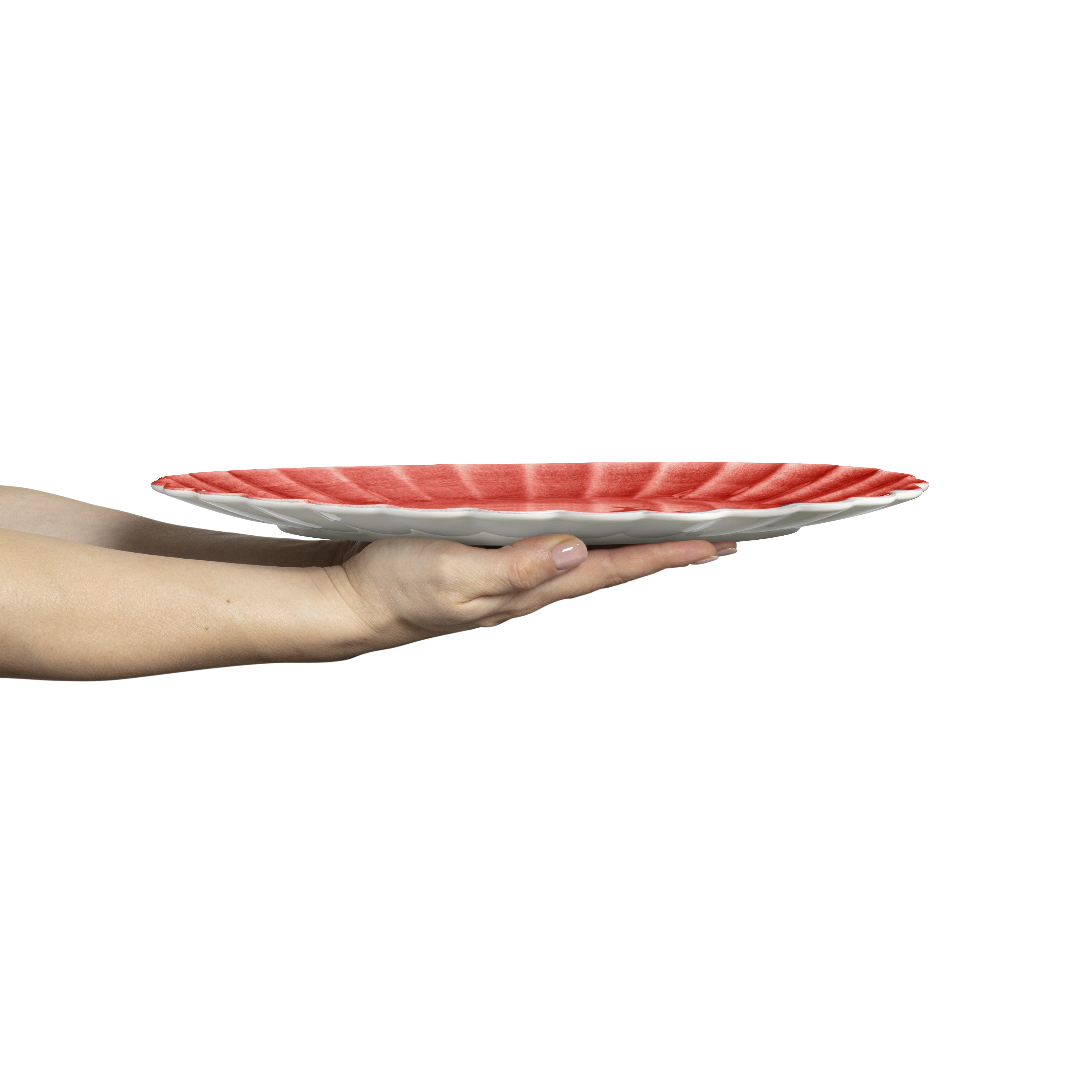 Oyster Platter 35 x 30 cm Red