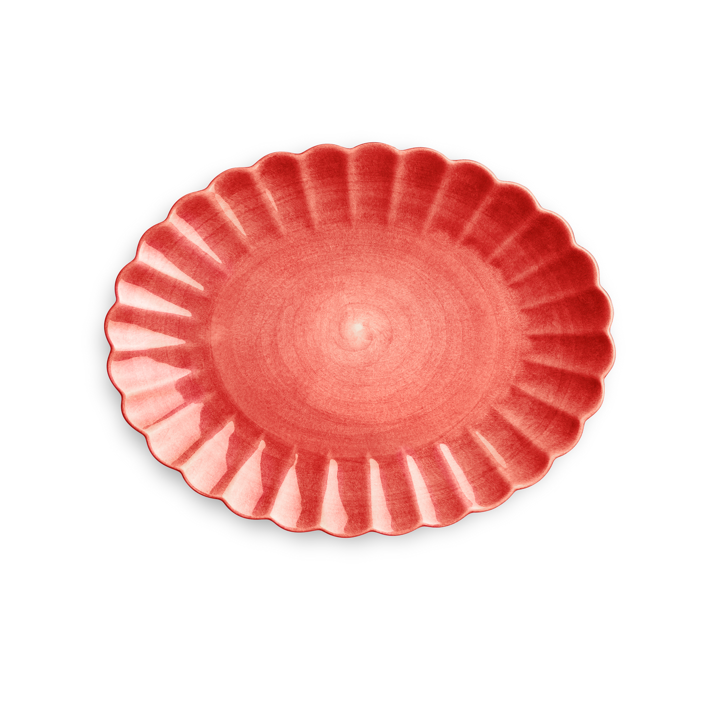 Oyster Platter 35 x 30 cm Red